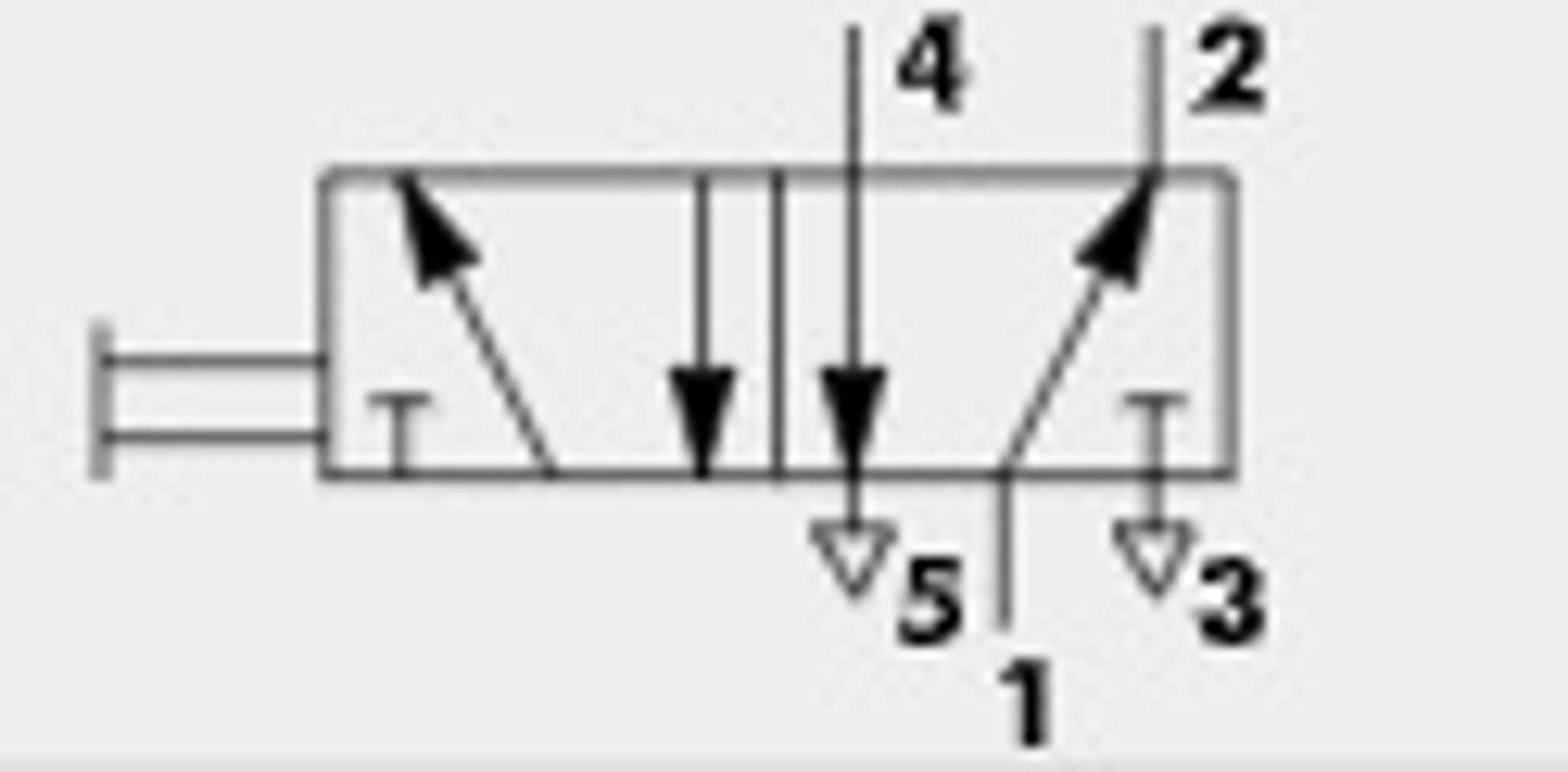 VALVULA MANUAL TIRON 5/2V 1/8" C/E