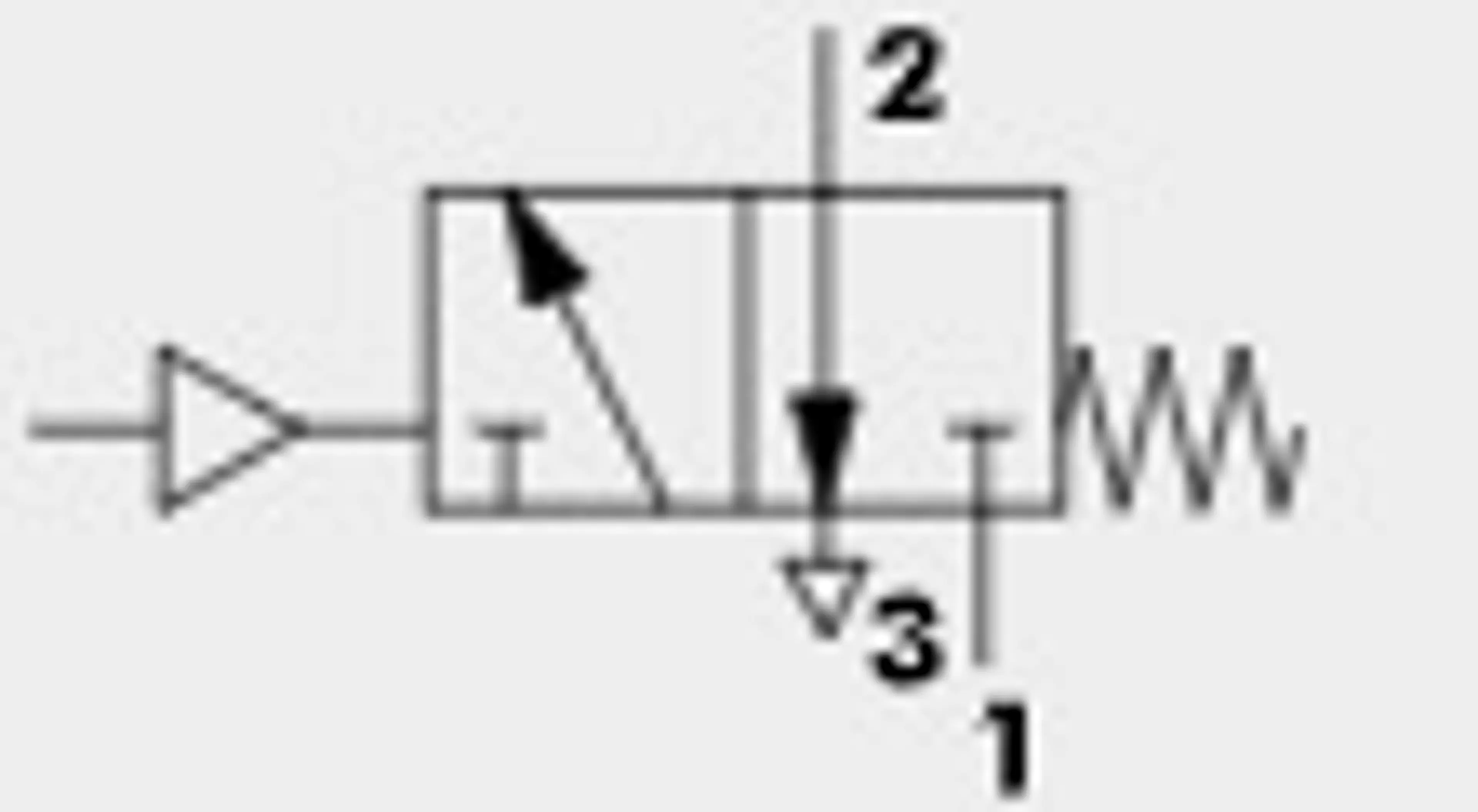 VALVULA 3/2V 1/8" PILOT. NEUMA MONO