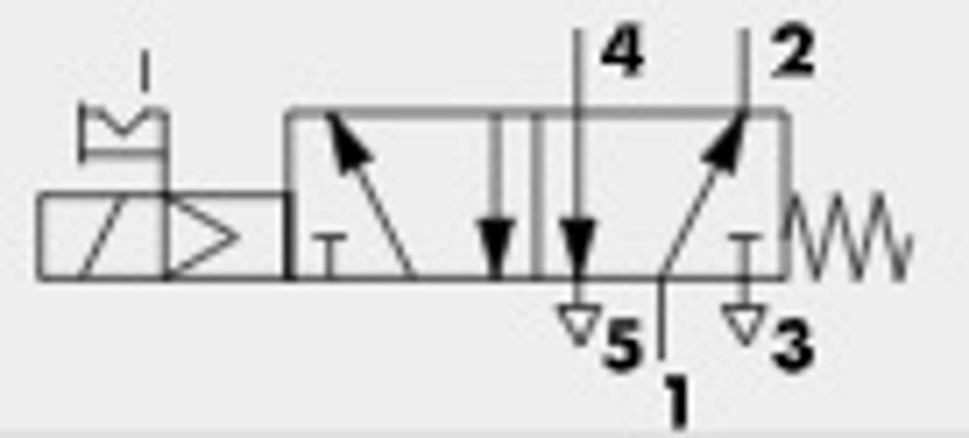 ELECTROVALVULA 5/2V 1/8" MONOESTABL