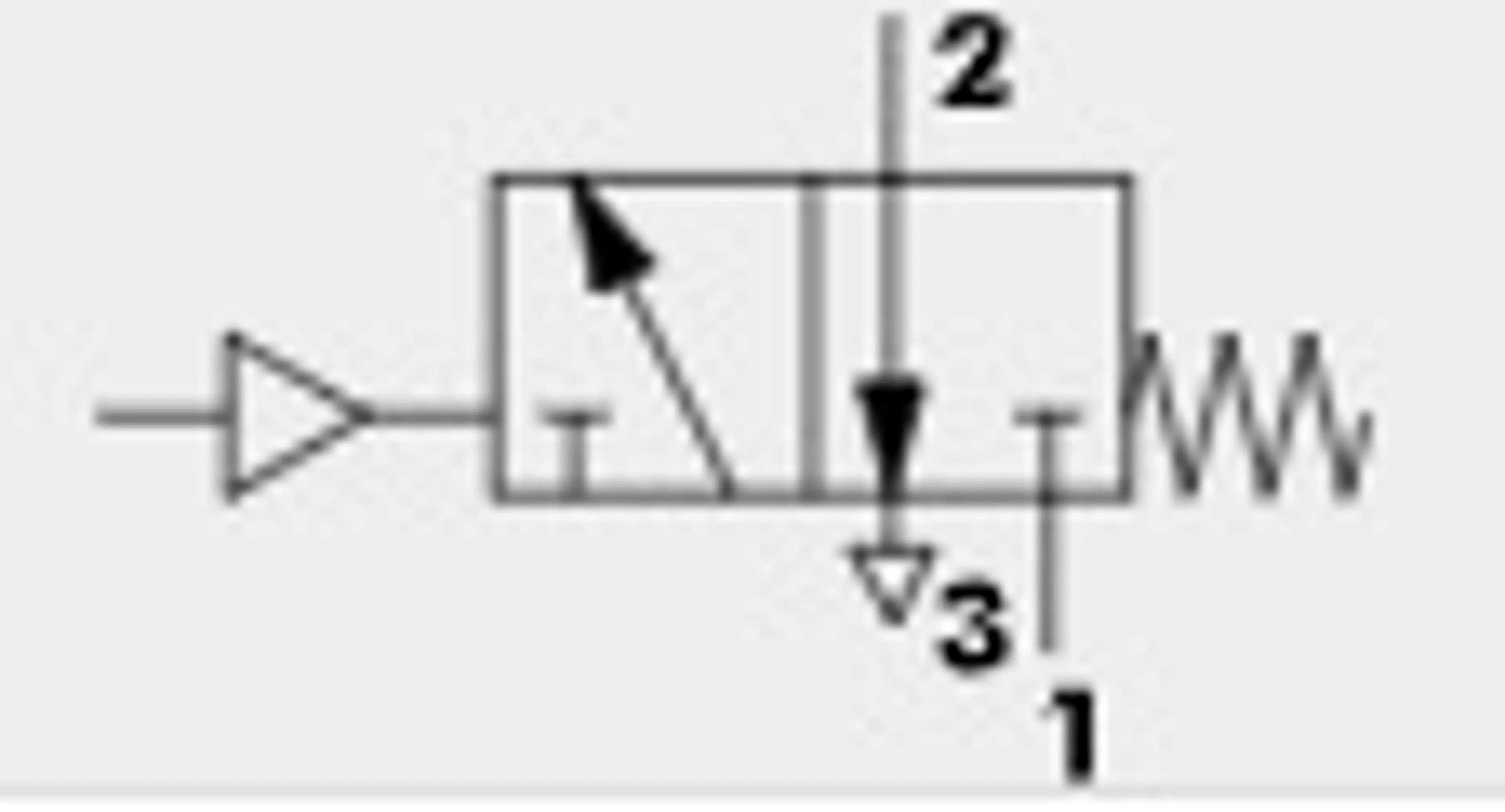 VALVULA 3/2V 1/4" PILOTAJE NEUMATI