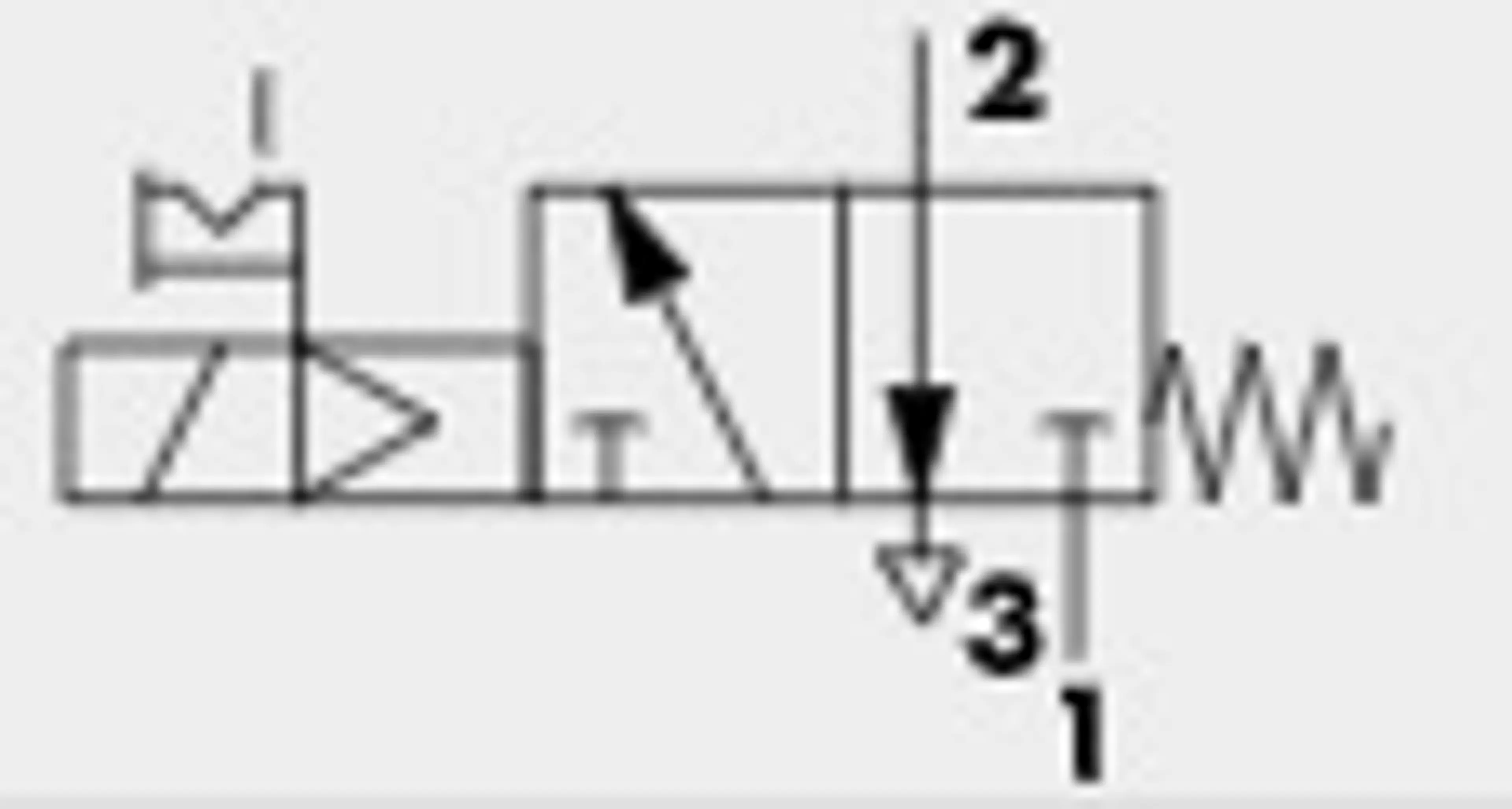 ELECTROVALVULA 3/2V 1/4" MONOESTABL