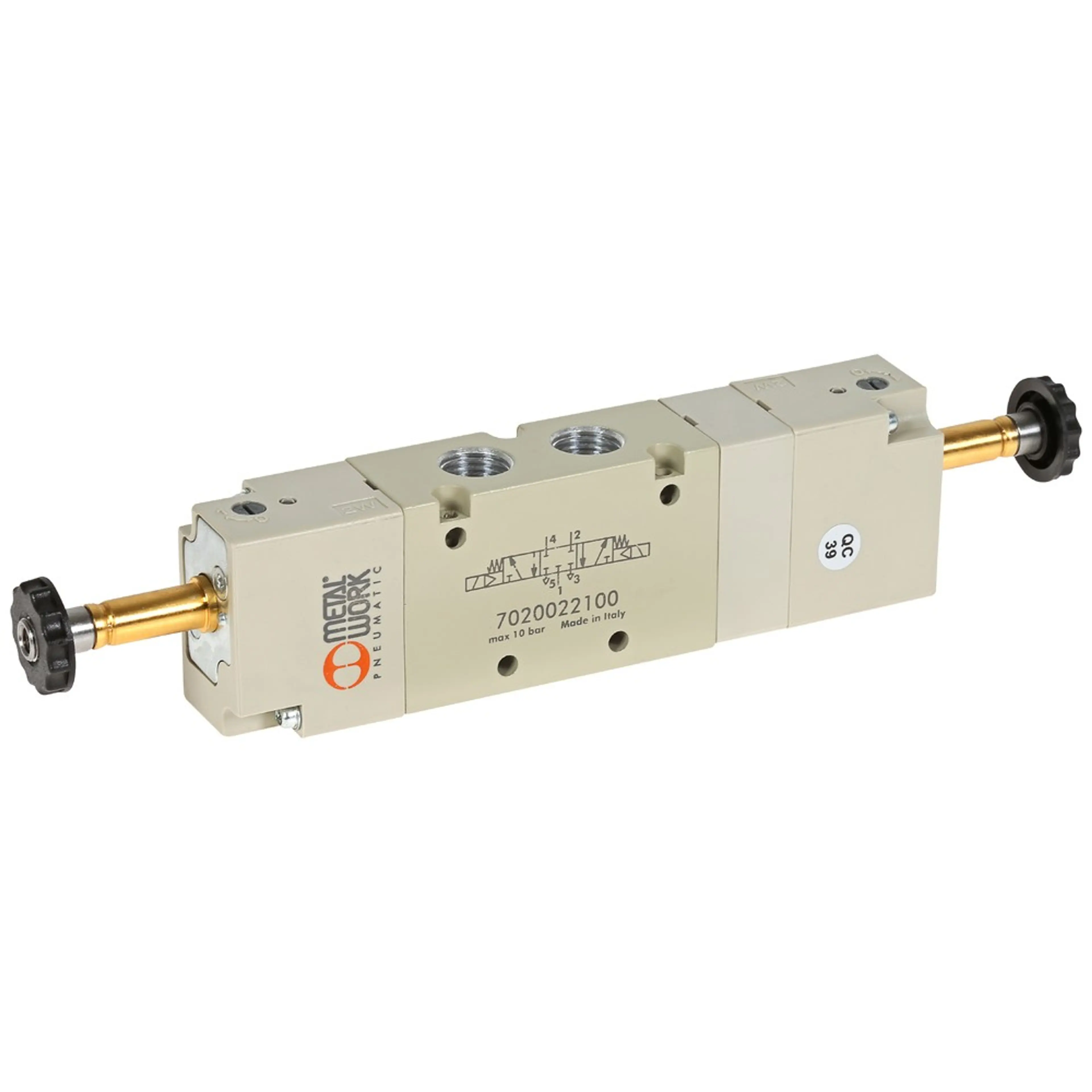 ELECTROVALVULA 5/3V 1/4" BIEST. C.C