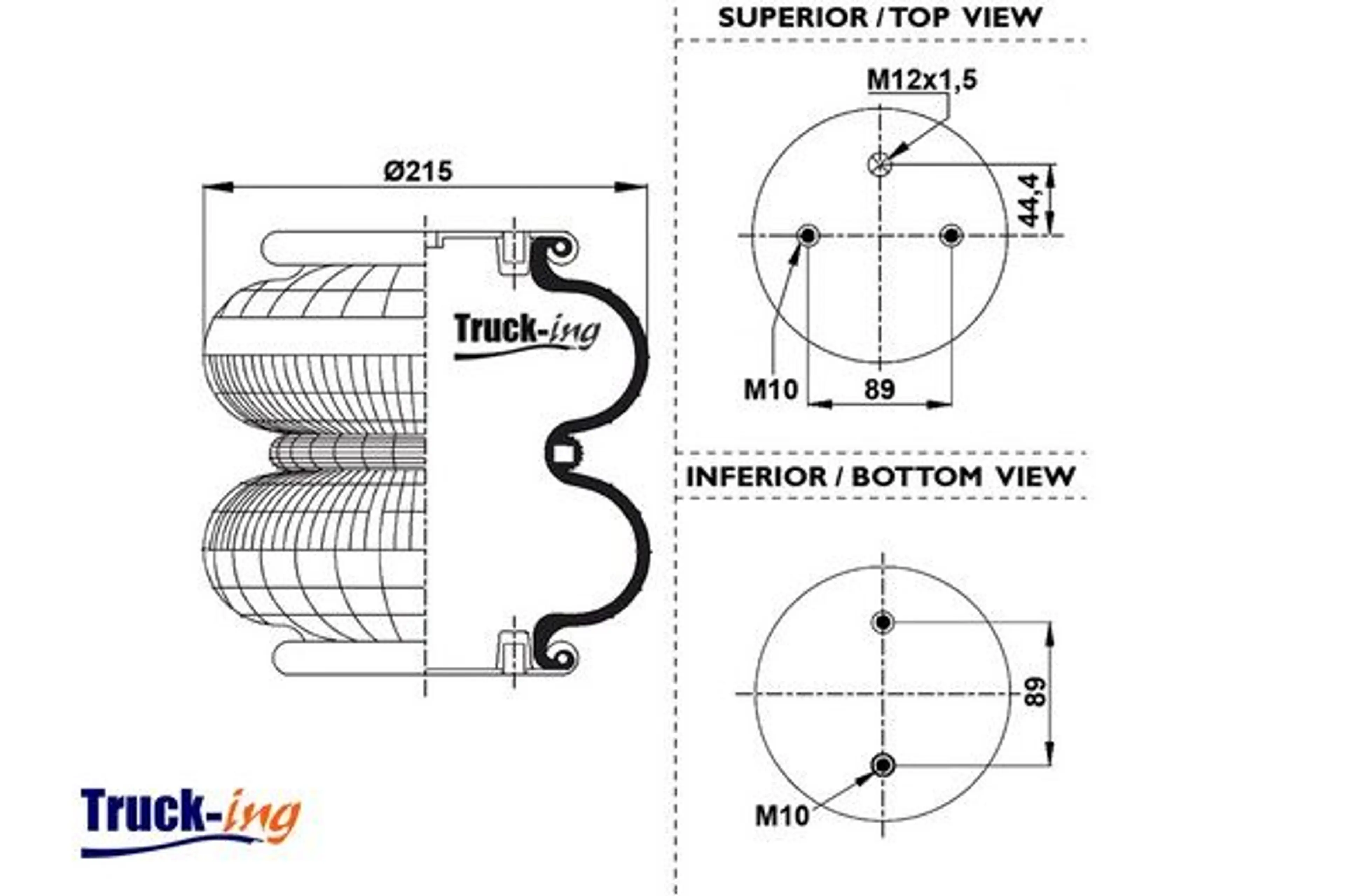 FUELLE SUSPENSION NEUMATICA