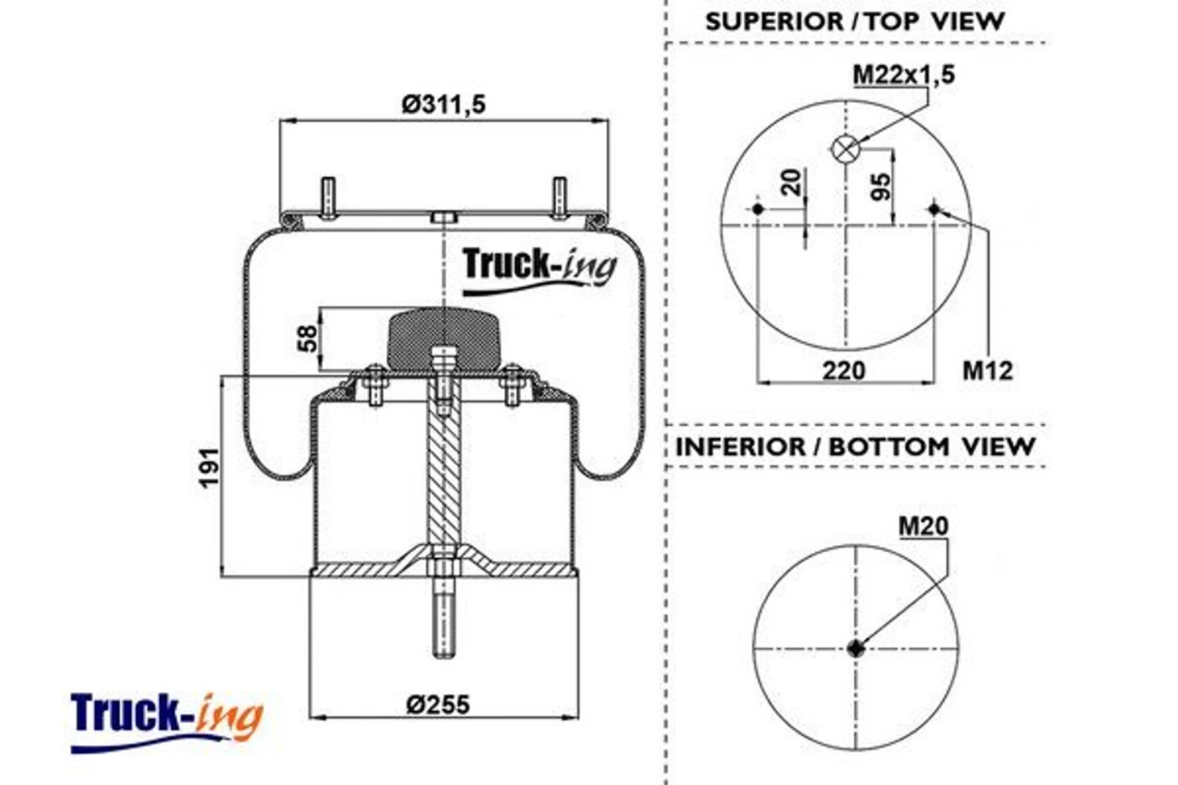 FUELLE SUSPENSION NEUMATICA