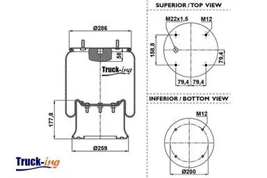 FUELLE SUSPENSION NEUMATICA