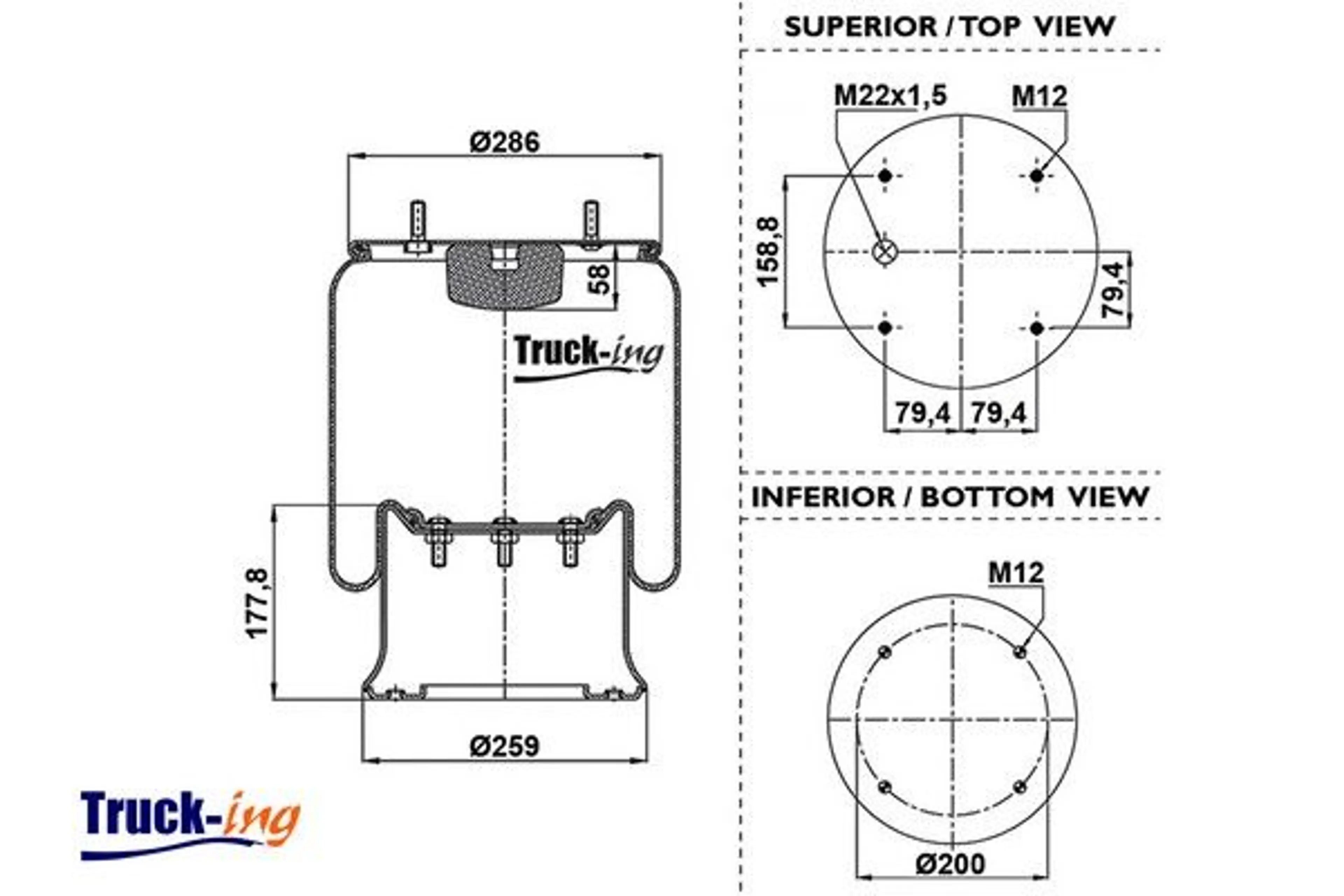 FUELLE SUSPENSION NEUMATICA