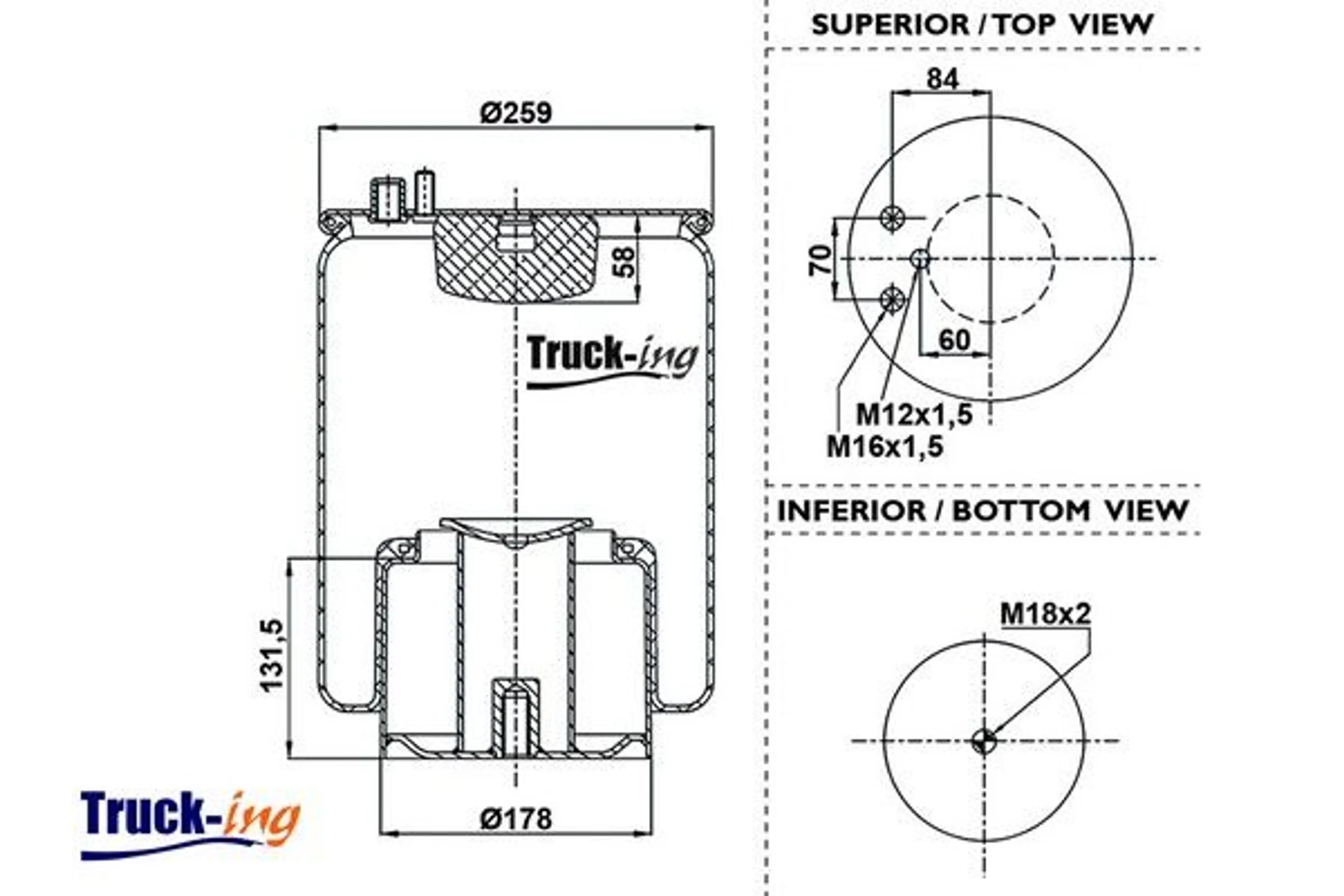 FUELLE SUSPENSION NEUMATICA