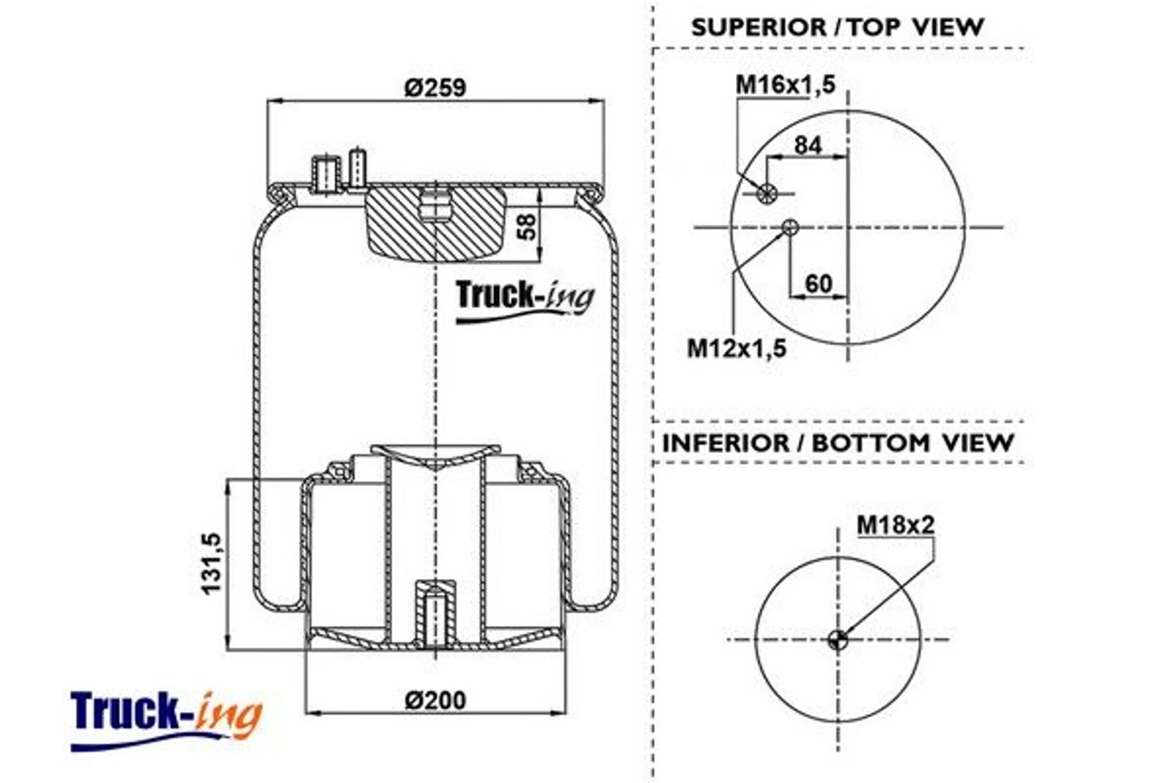 FUELLE SUSPENSION NEUMATICA