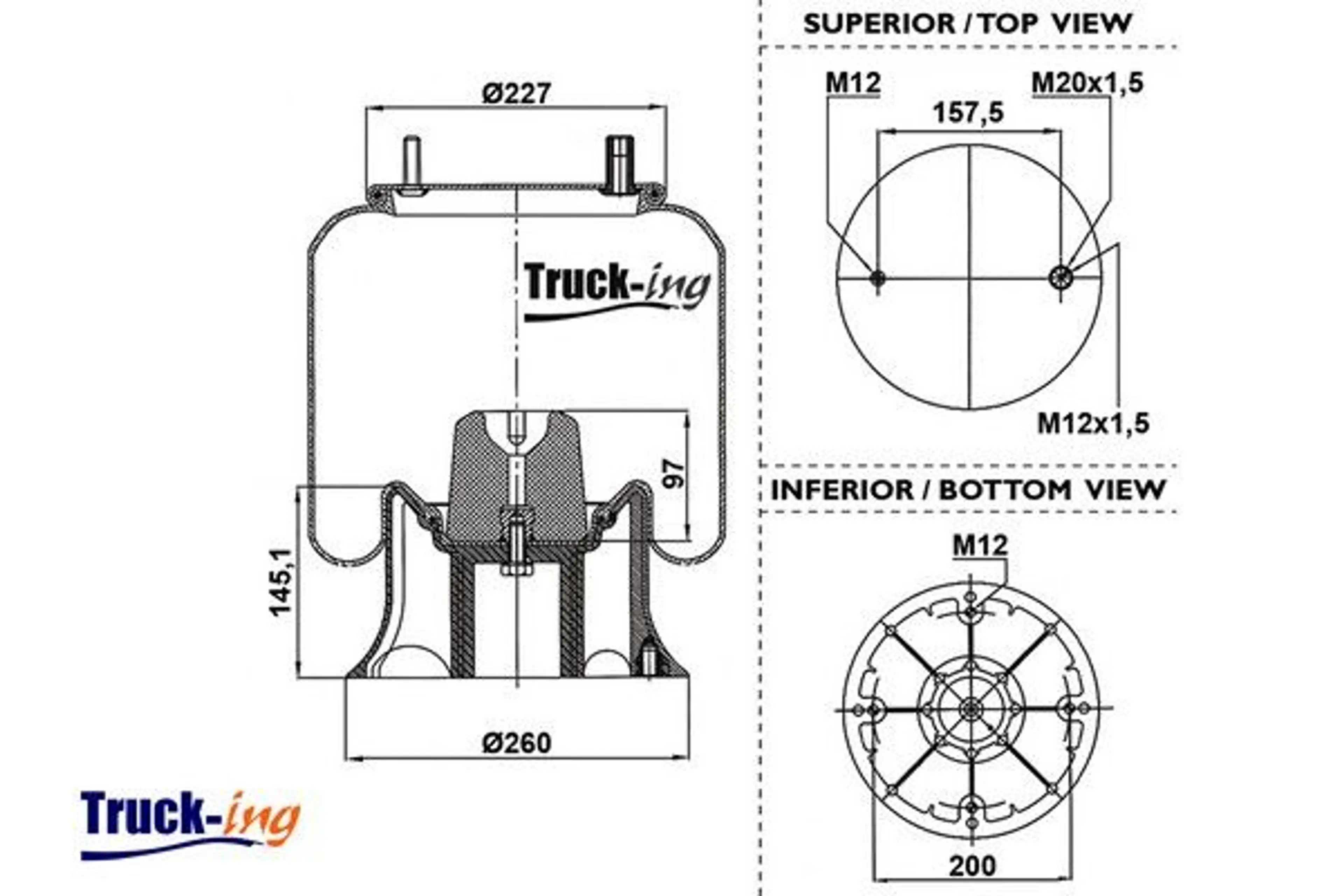 FUELLE SUSPENSION NEUMATICA