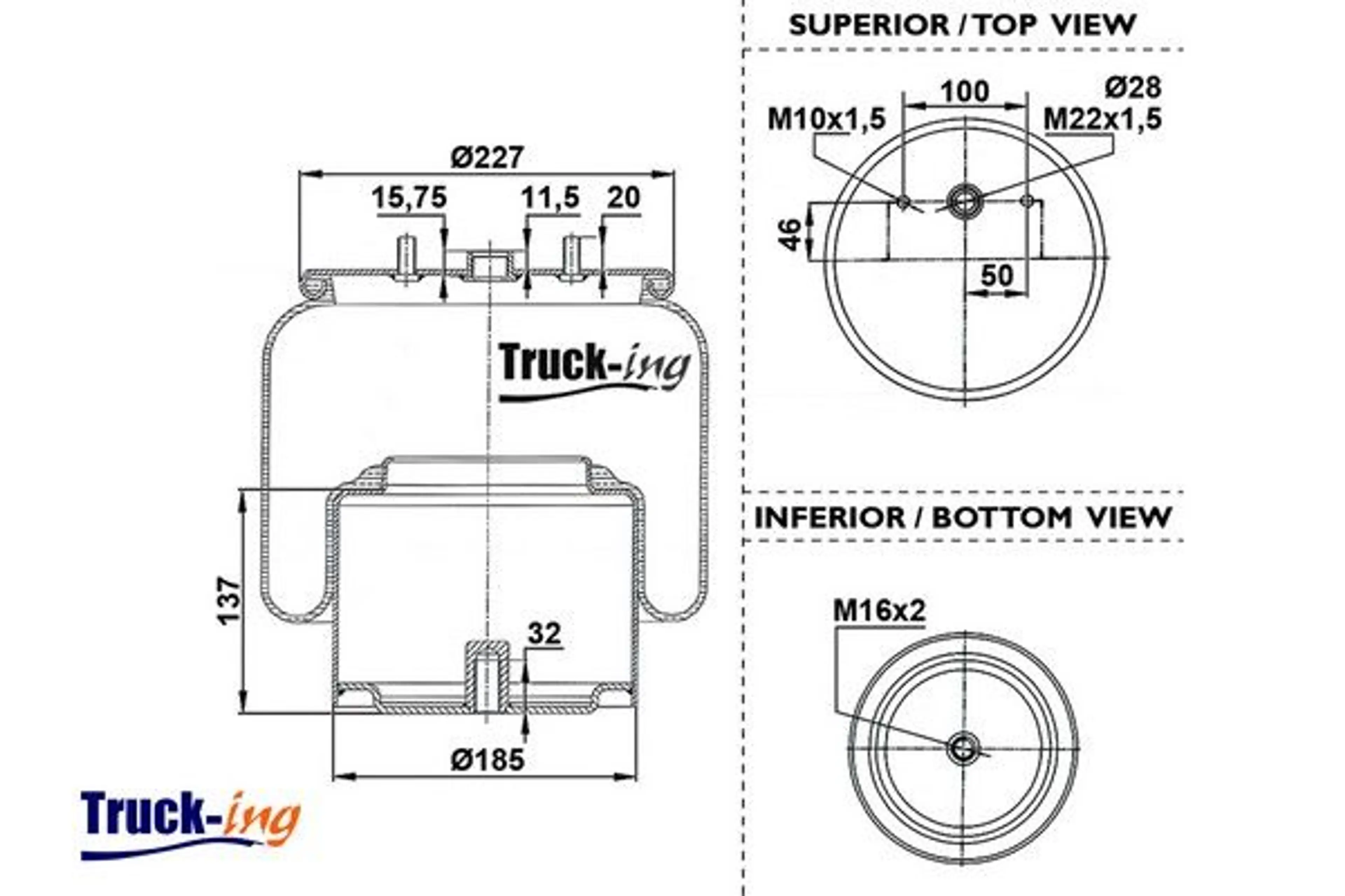 FUELLE SUSPENSION NEUMATICA