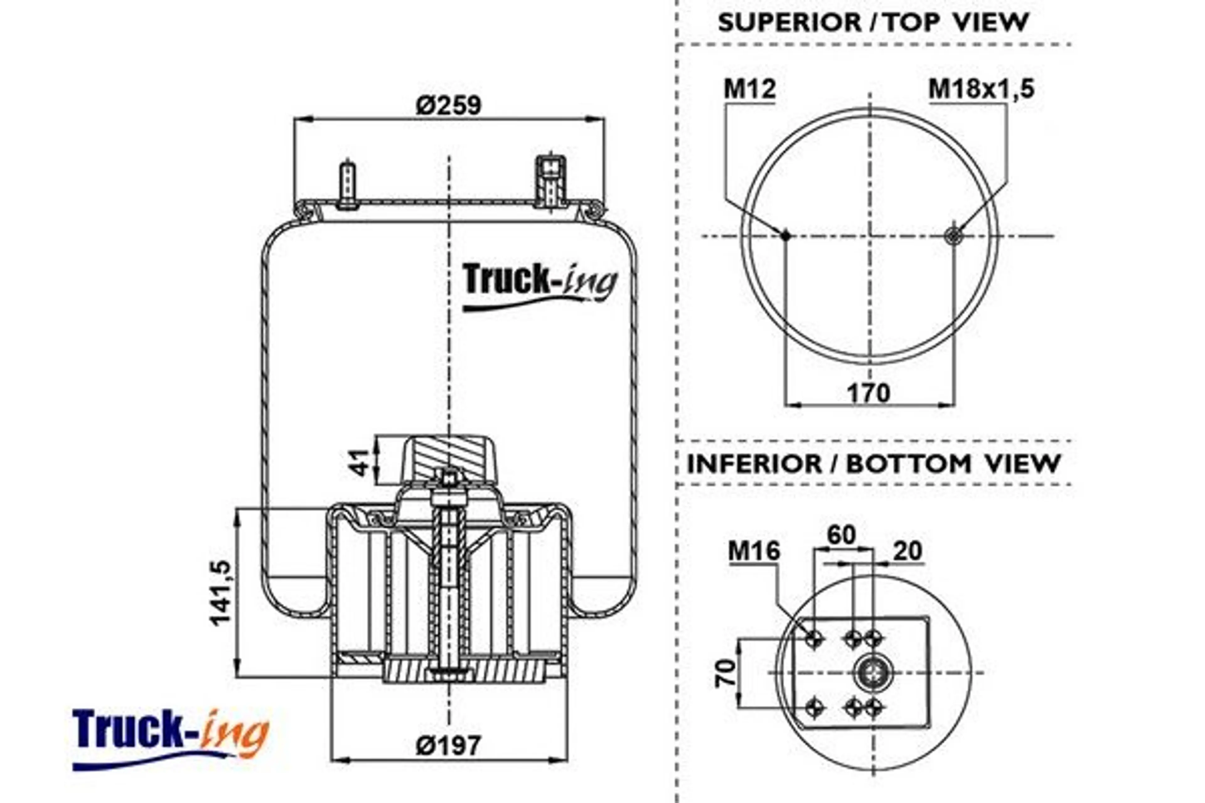 FUELLE SUSPENSION NEUMATICA