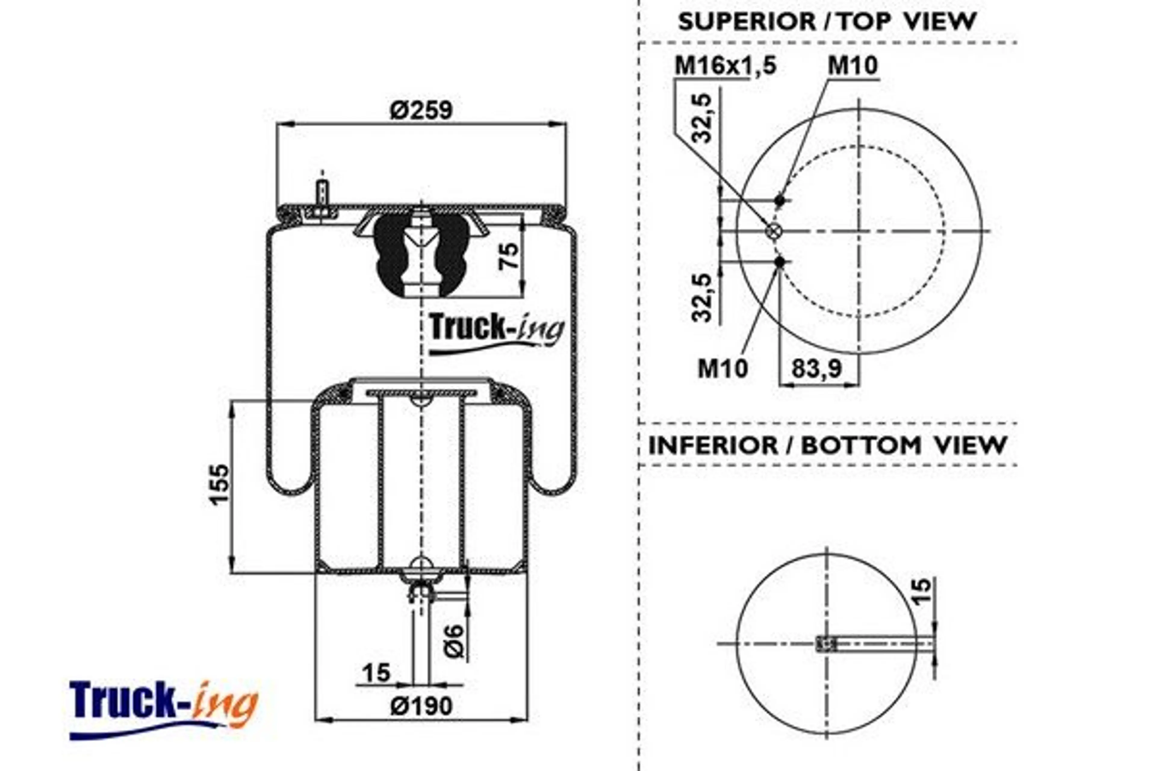 FUELLE SUSPENSION NEUMATICA