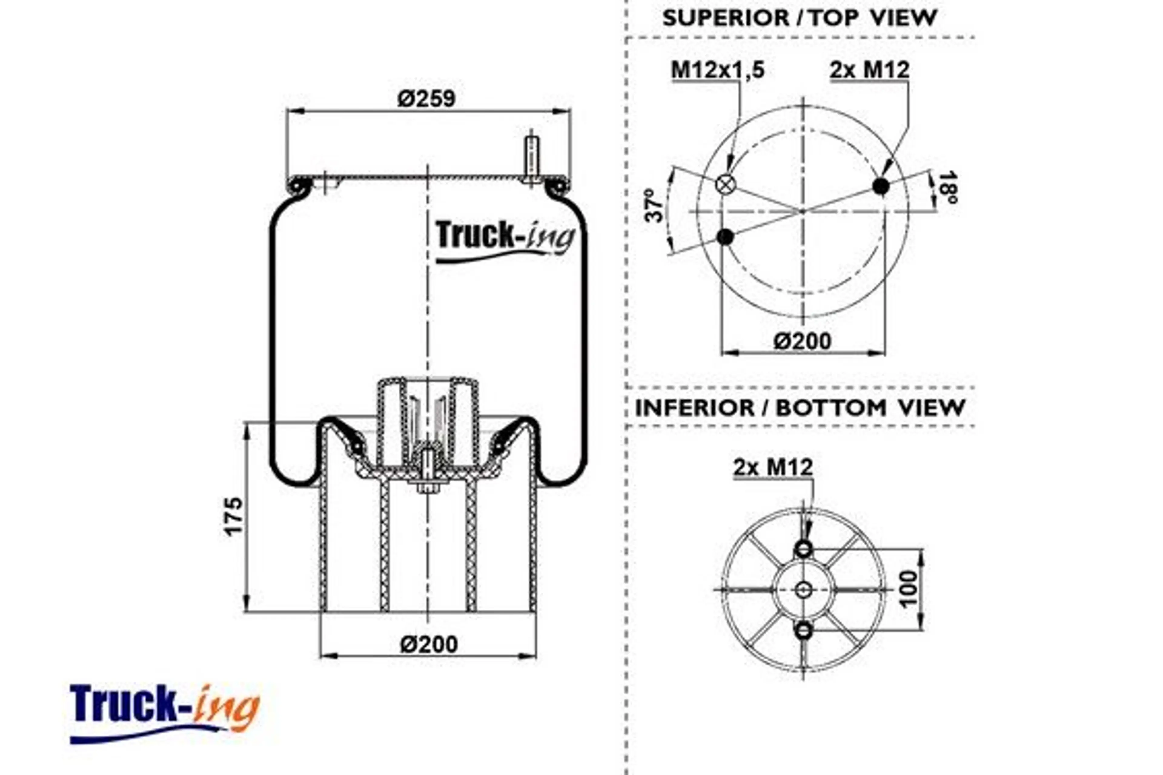 FUELLE SUSPENSION NEUMATICA