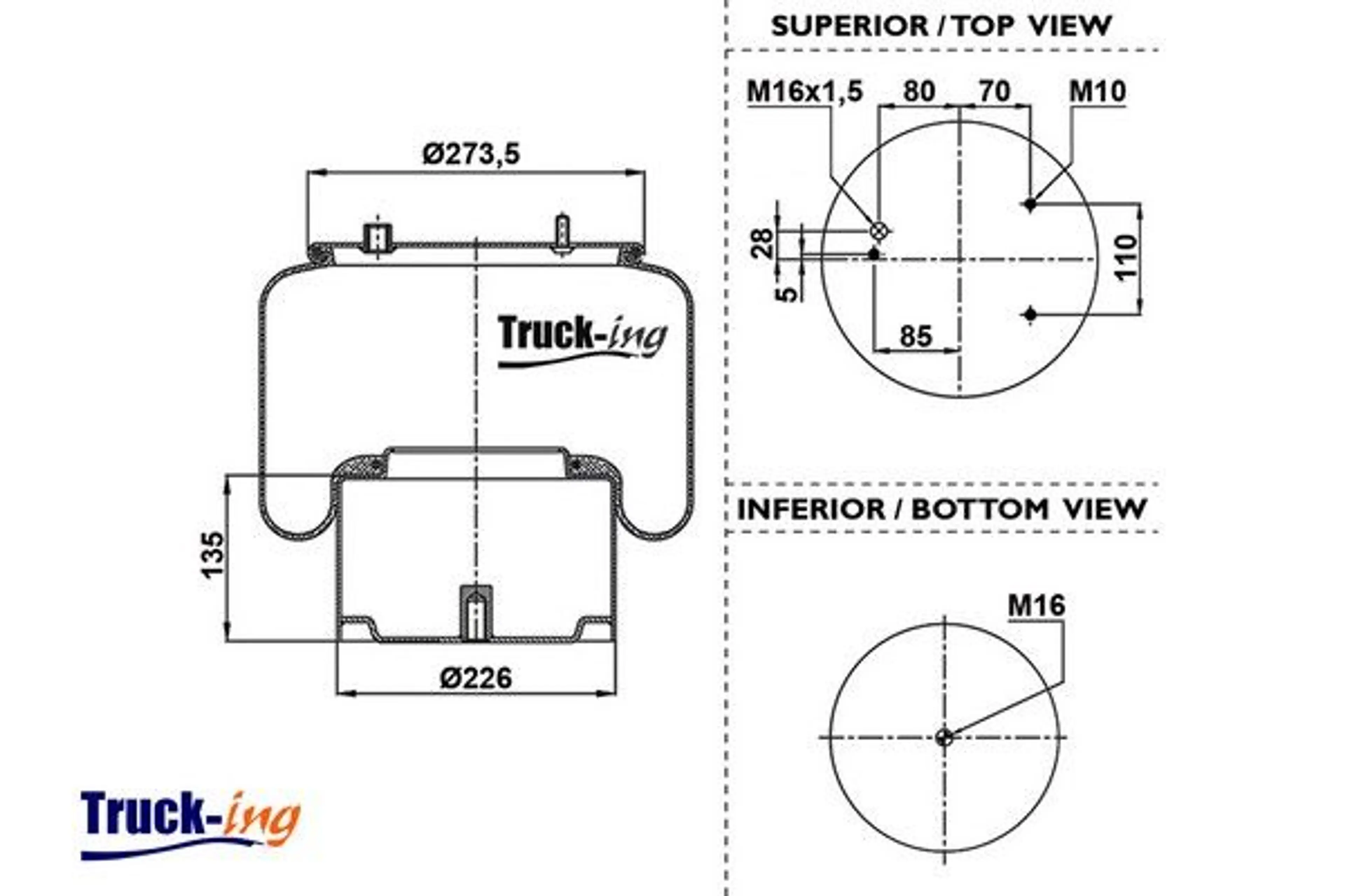 FUELLE SUSPENSION NEUMATICA