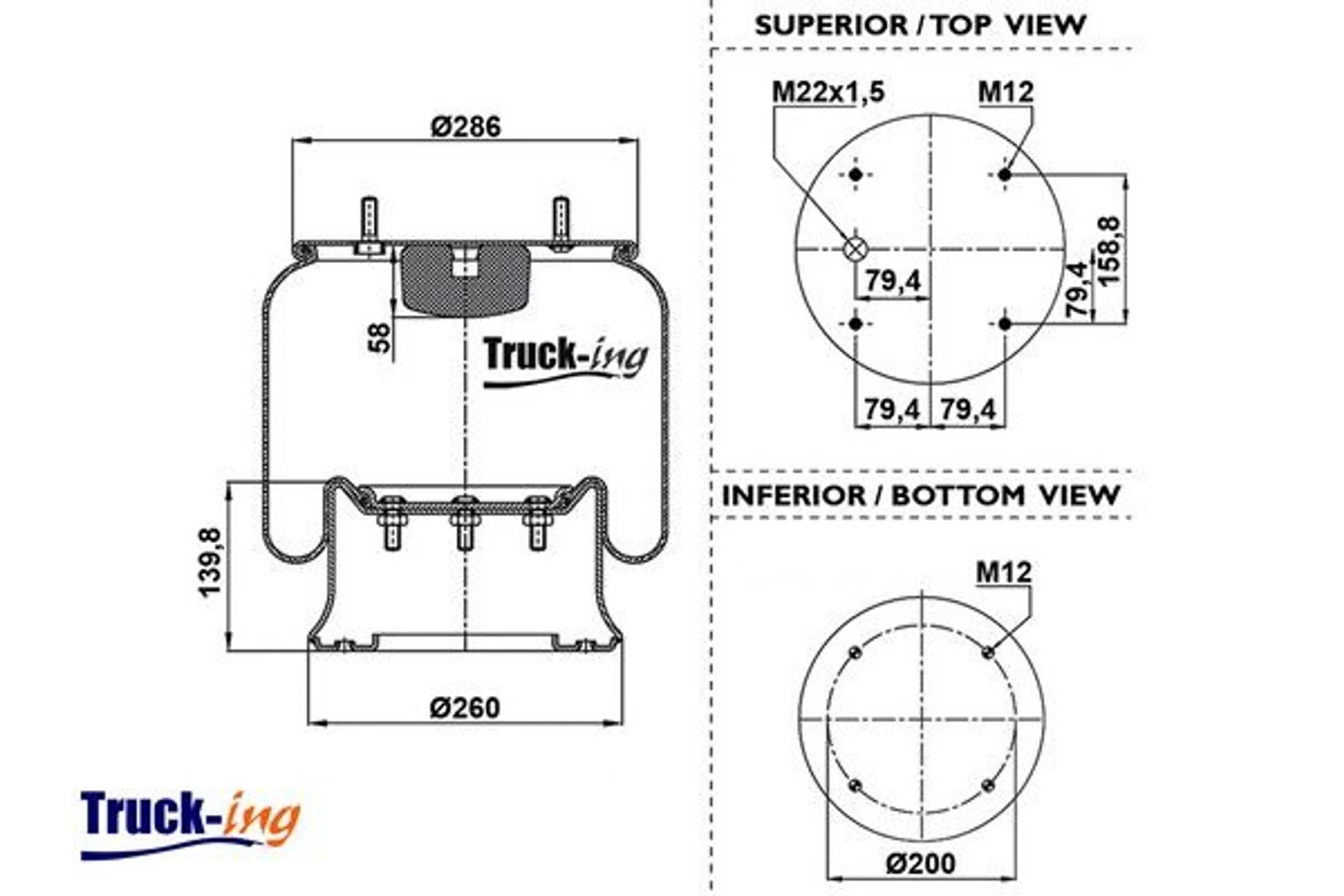 FUELLE SUSPENSION NEUMATICA