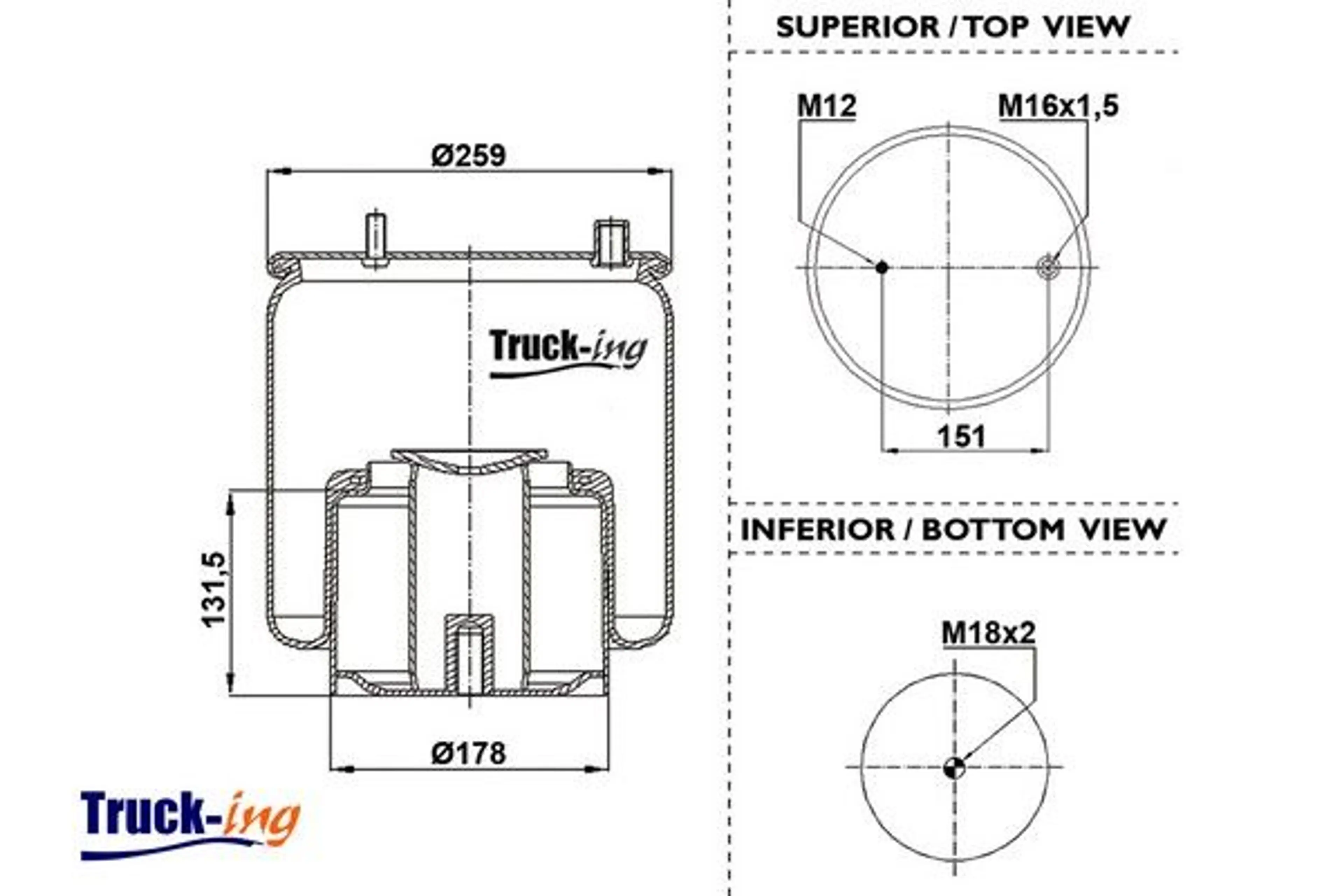 FUELLE SUSPENSION NEUMATICA