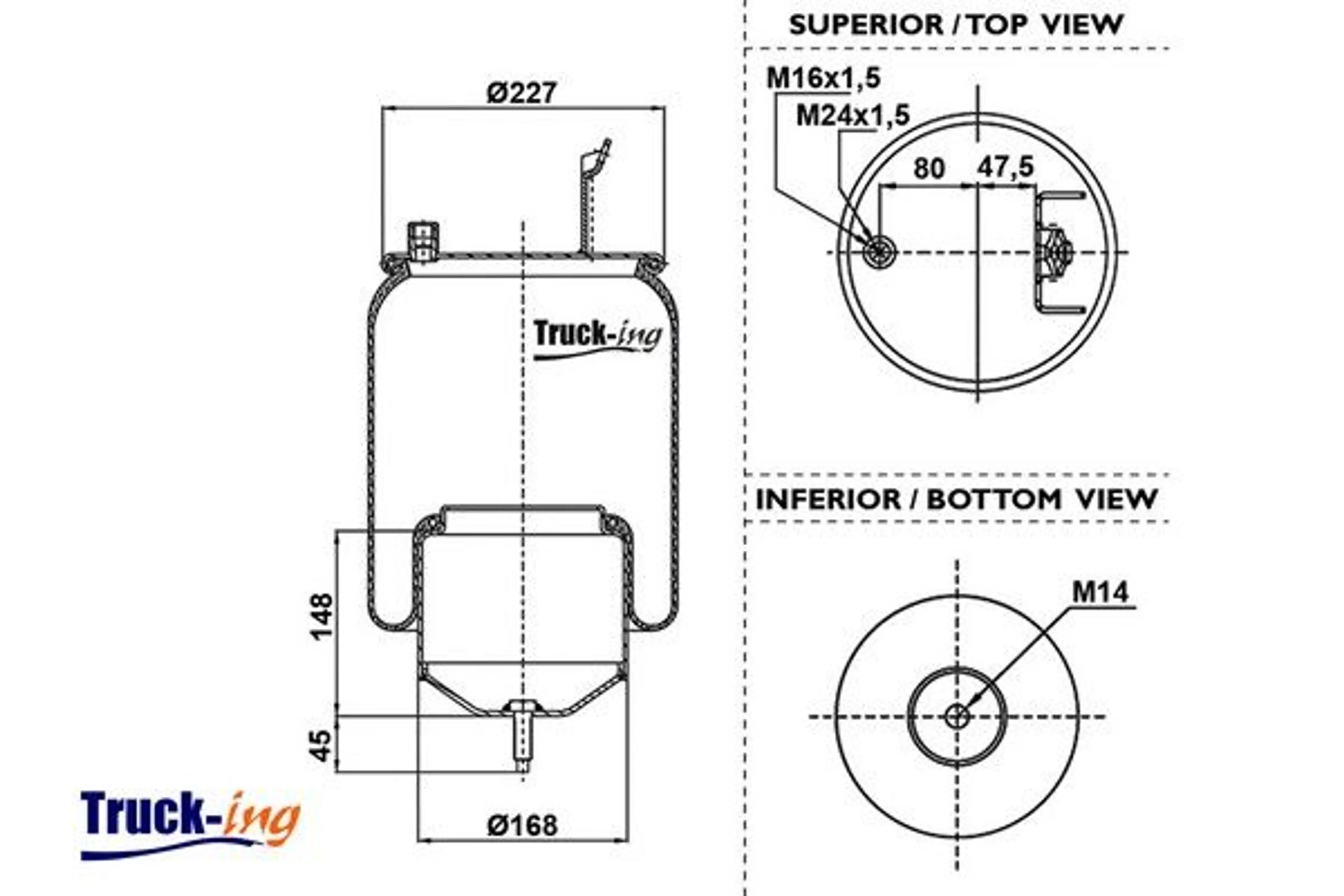 FUELLE SUSPENSION NEUMATICA
