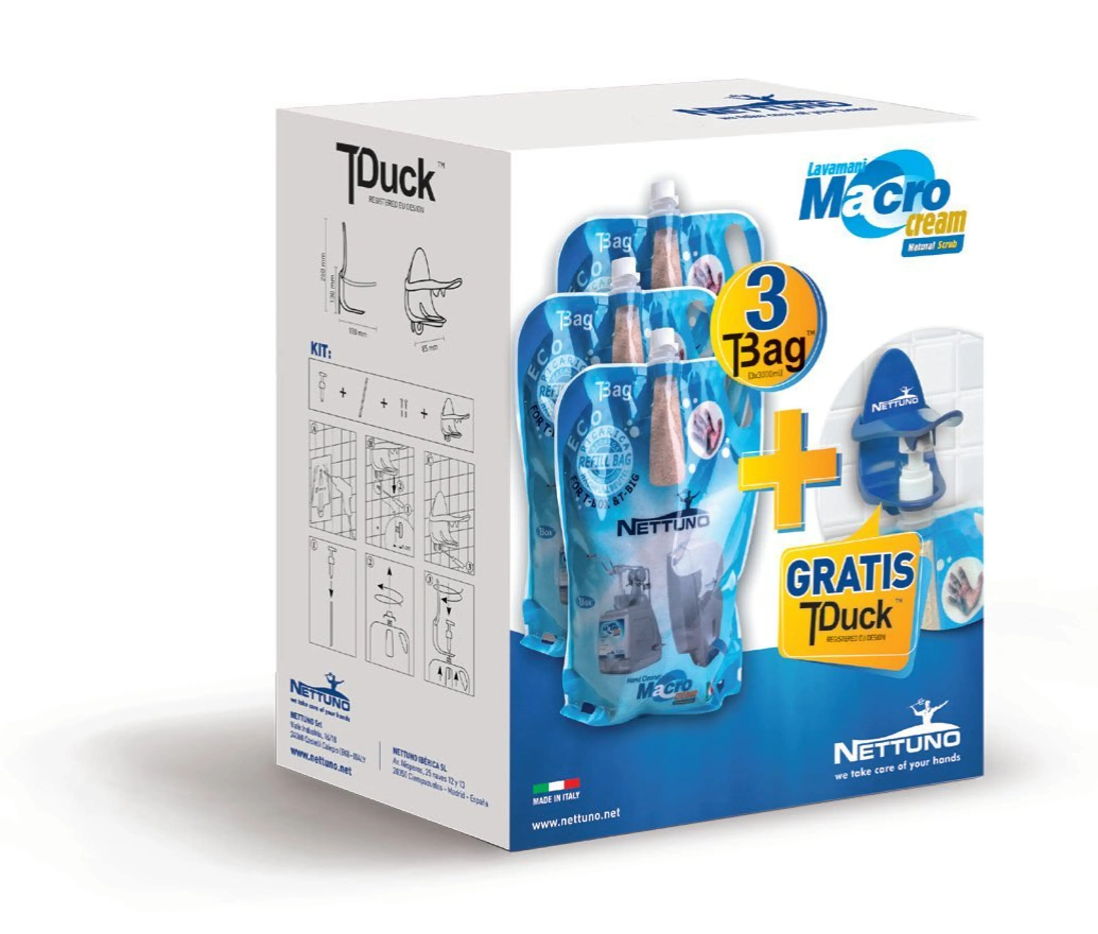 CAJA KIT 3 T-BAG + 1 T-DUCK MACROCR