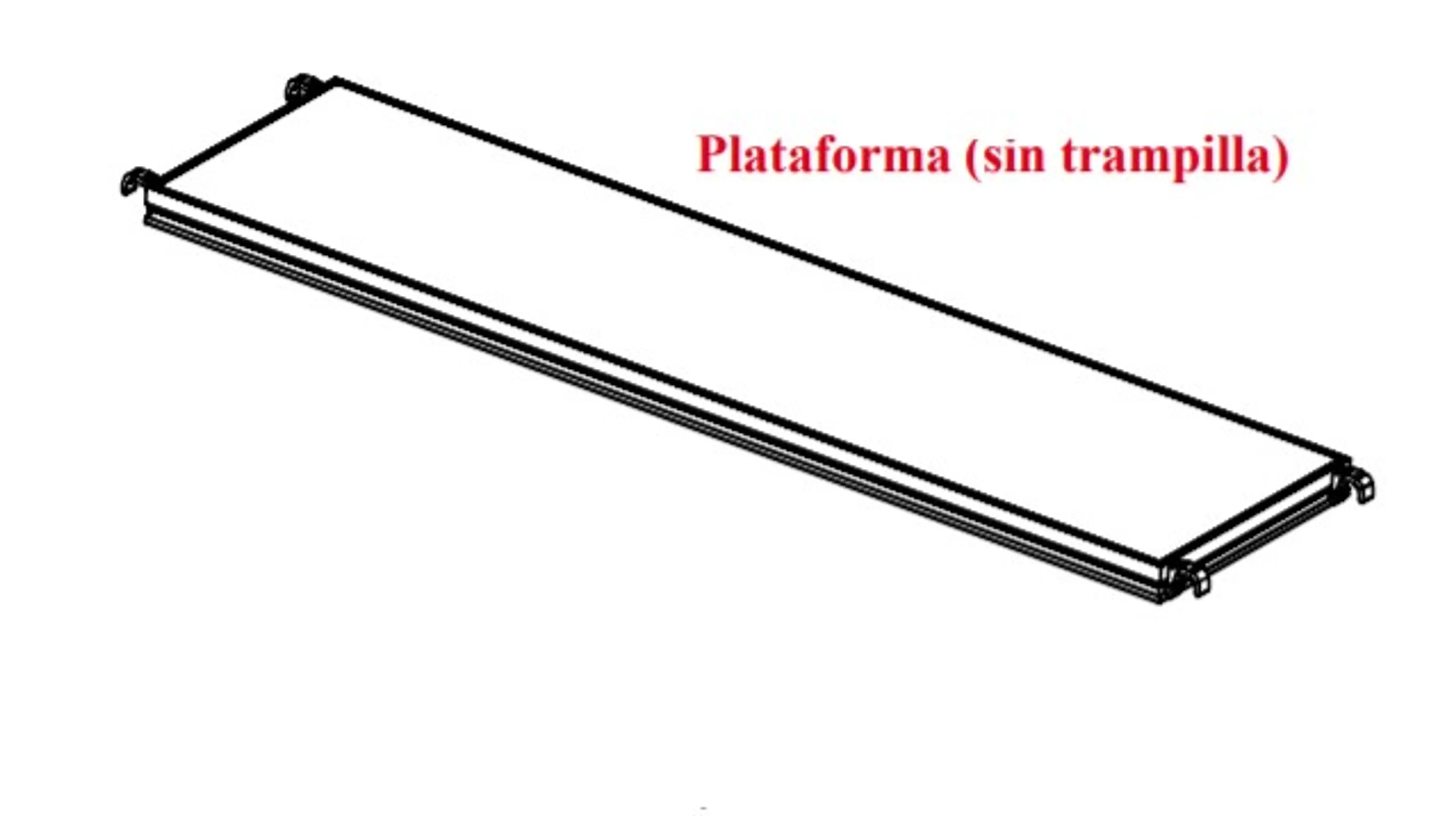 PLATAFORMA 2,40M (SIN TRAMPILLA) AL