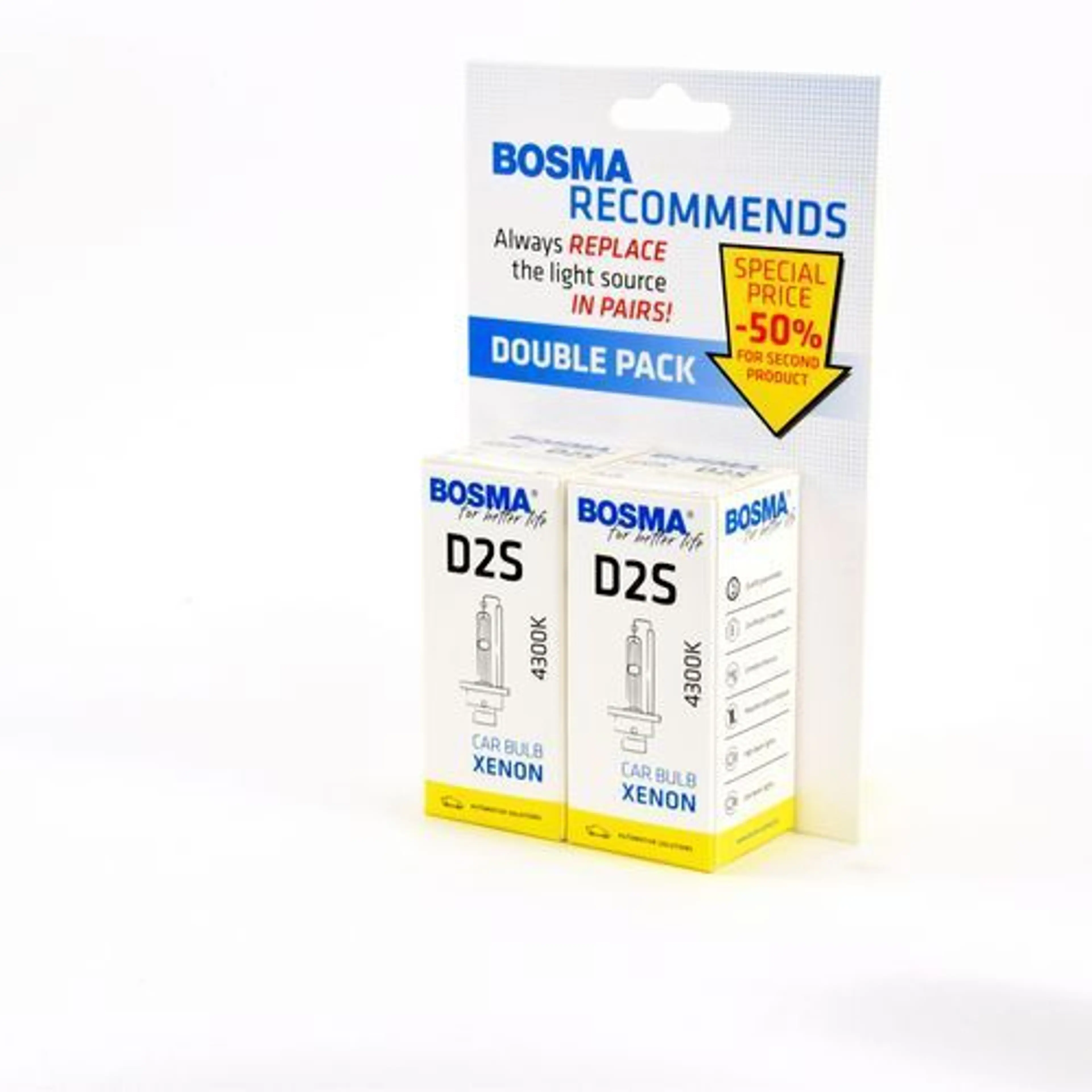 LAMPARA PACK 2 D2S 85V 35W 4300K