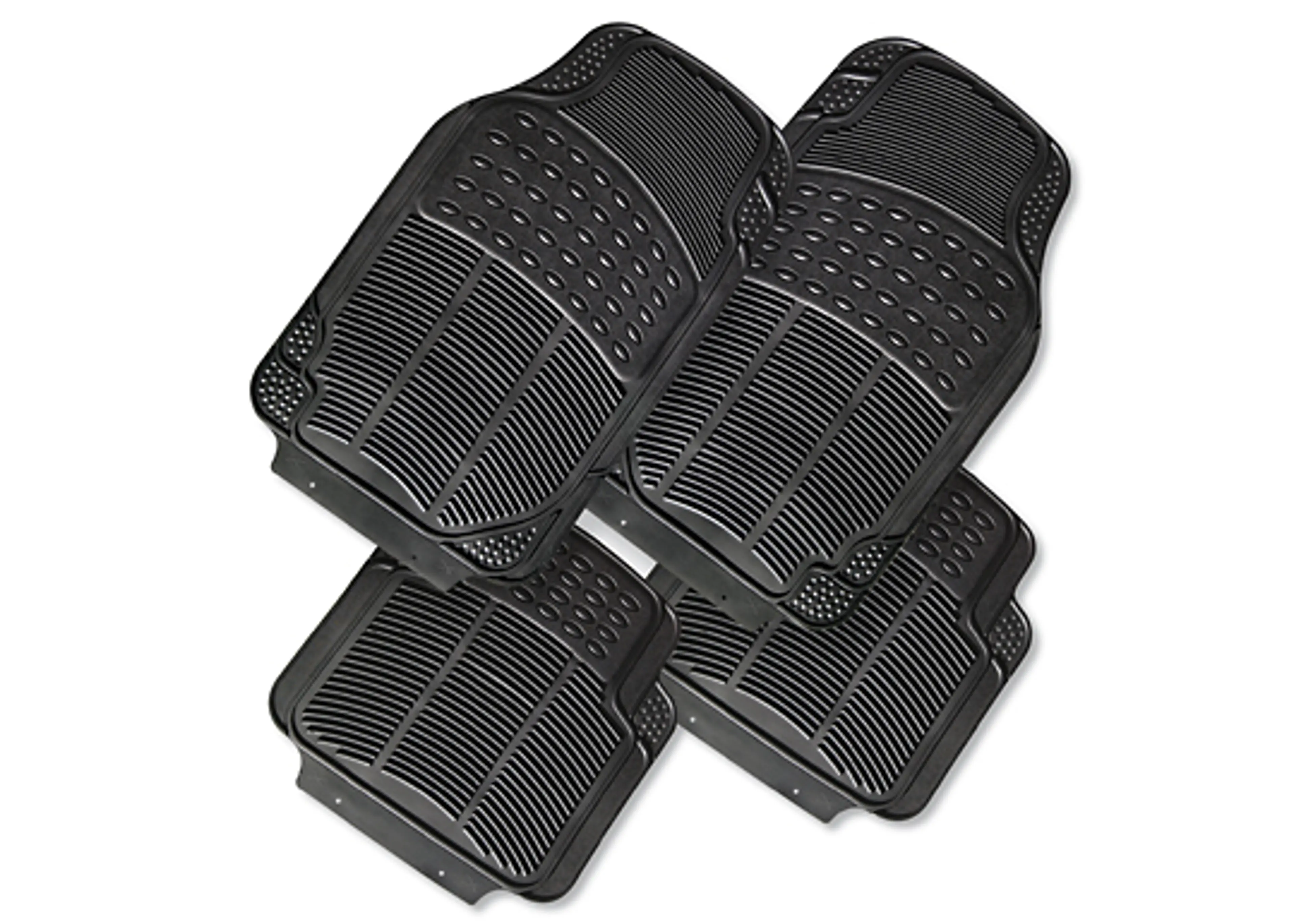 JGO. 4 ALFOMBRAS PVC-NBR NEGRO UNIV