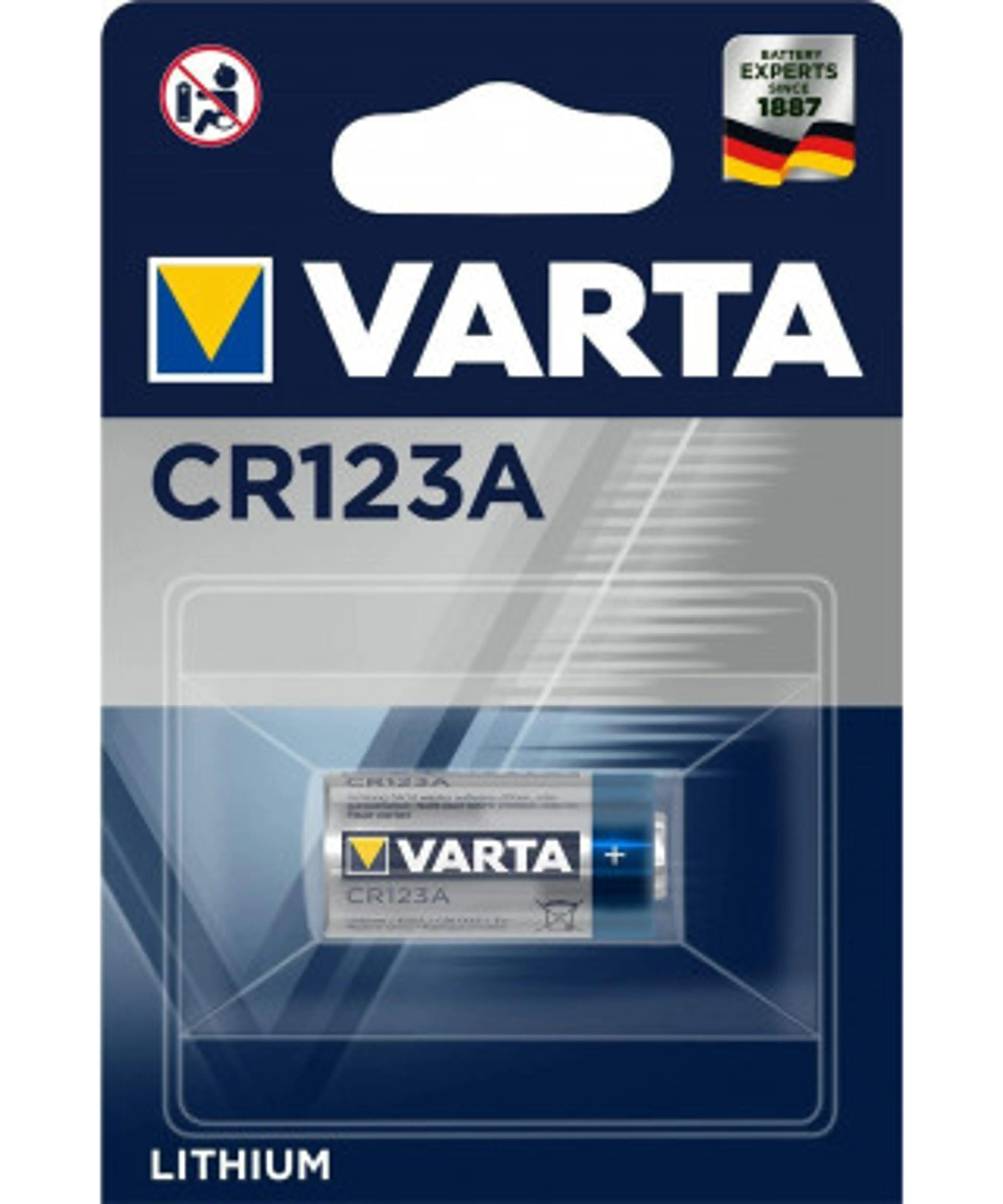 PILA VARTA CR123A 3V BLIST.1
