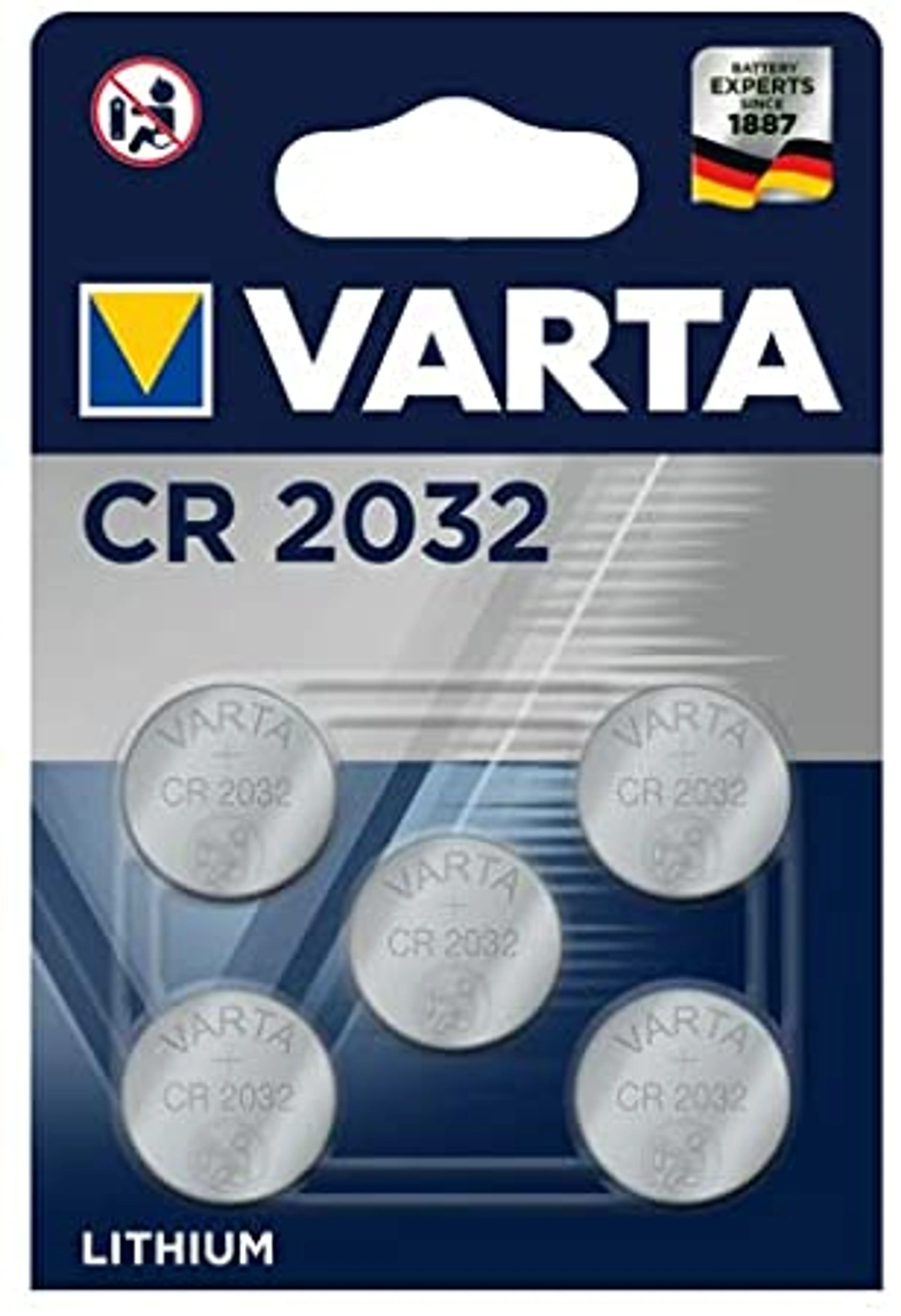 PILA 3V LITIO CR2032 5 UNIDADES