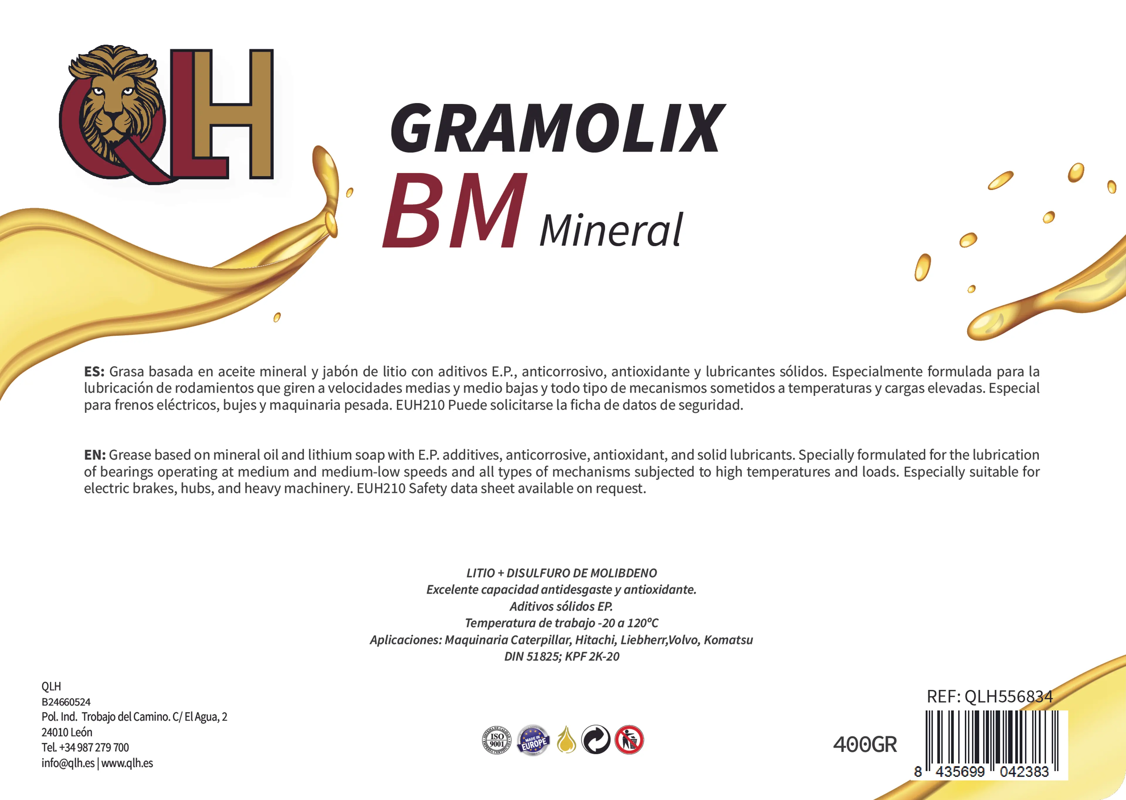 QLH GRAMOLIX BM 400GR BISULFURO