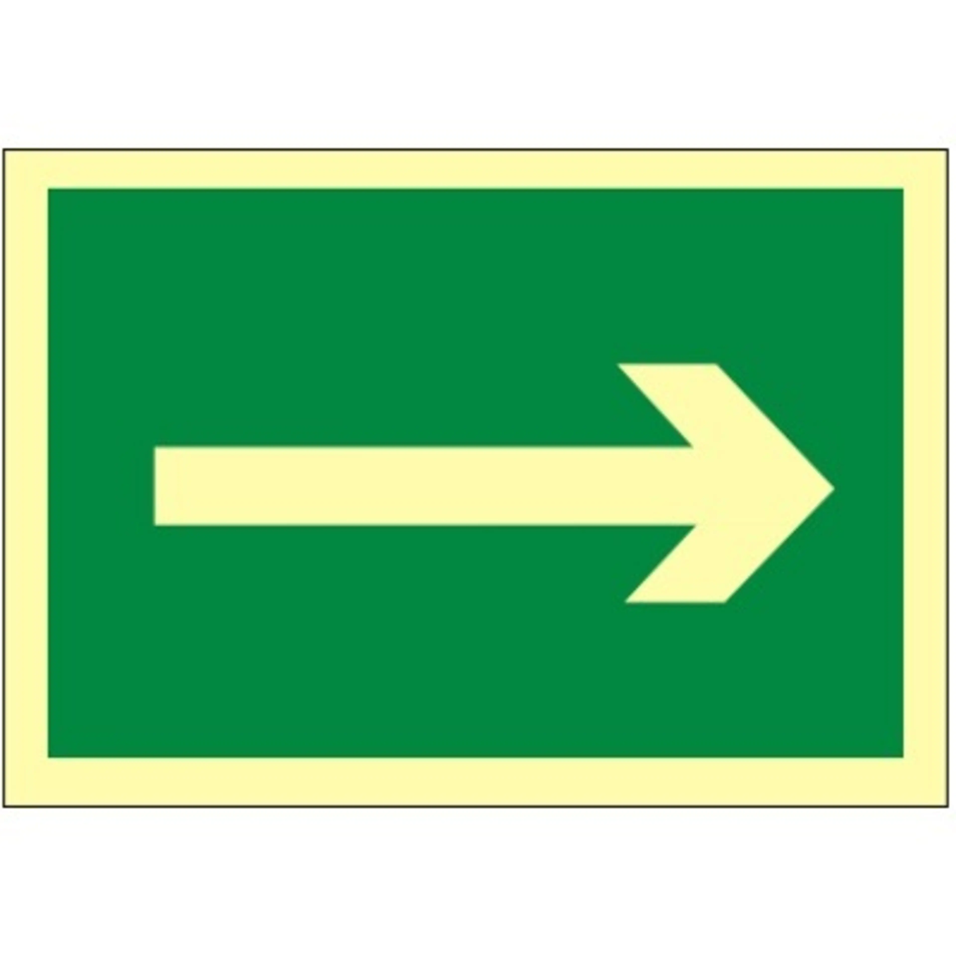 SEÑAL FLECHA FONDO VERDE