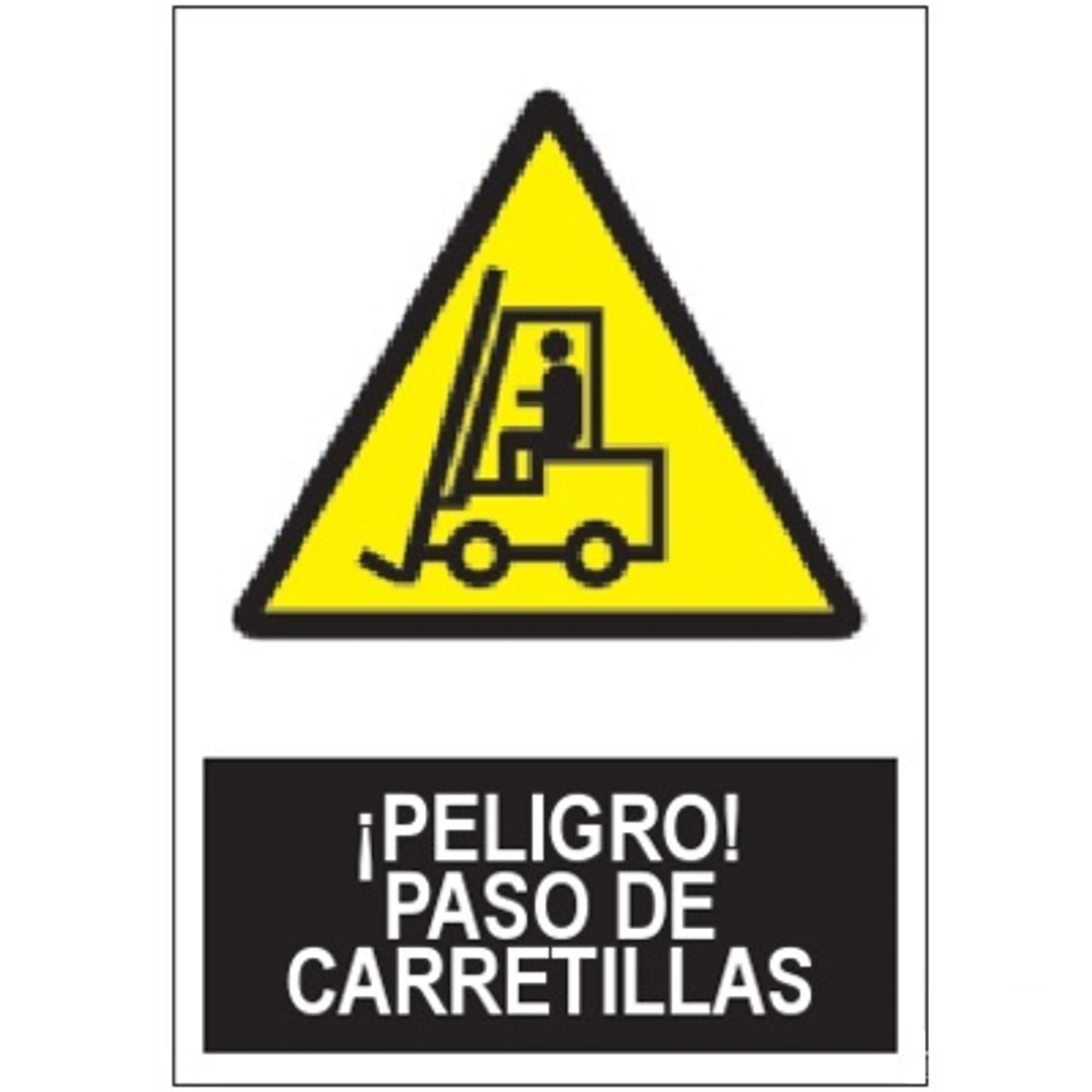 SEÑAL PELIGRO PASO DE CARRETILLAS