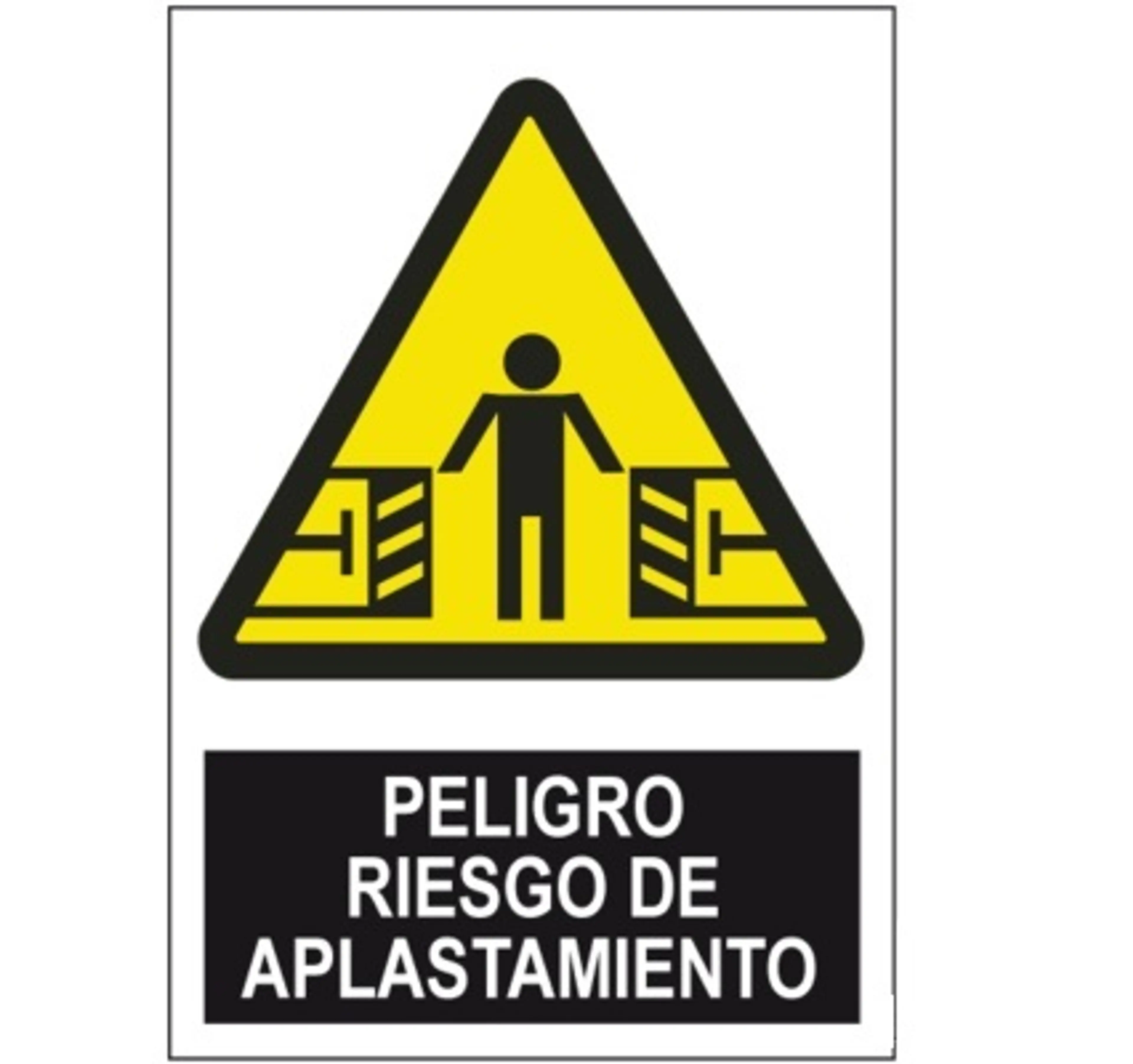 SEÑAL PELIGRO RIESGO DE APLASTAMIEN