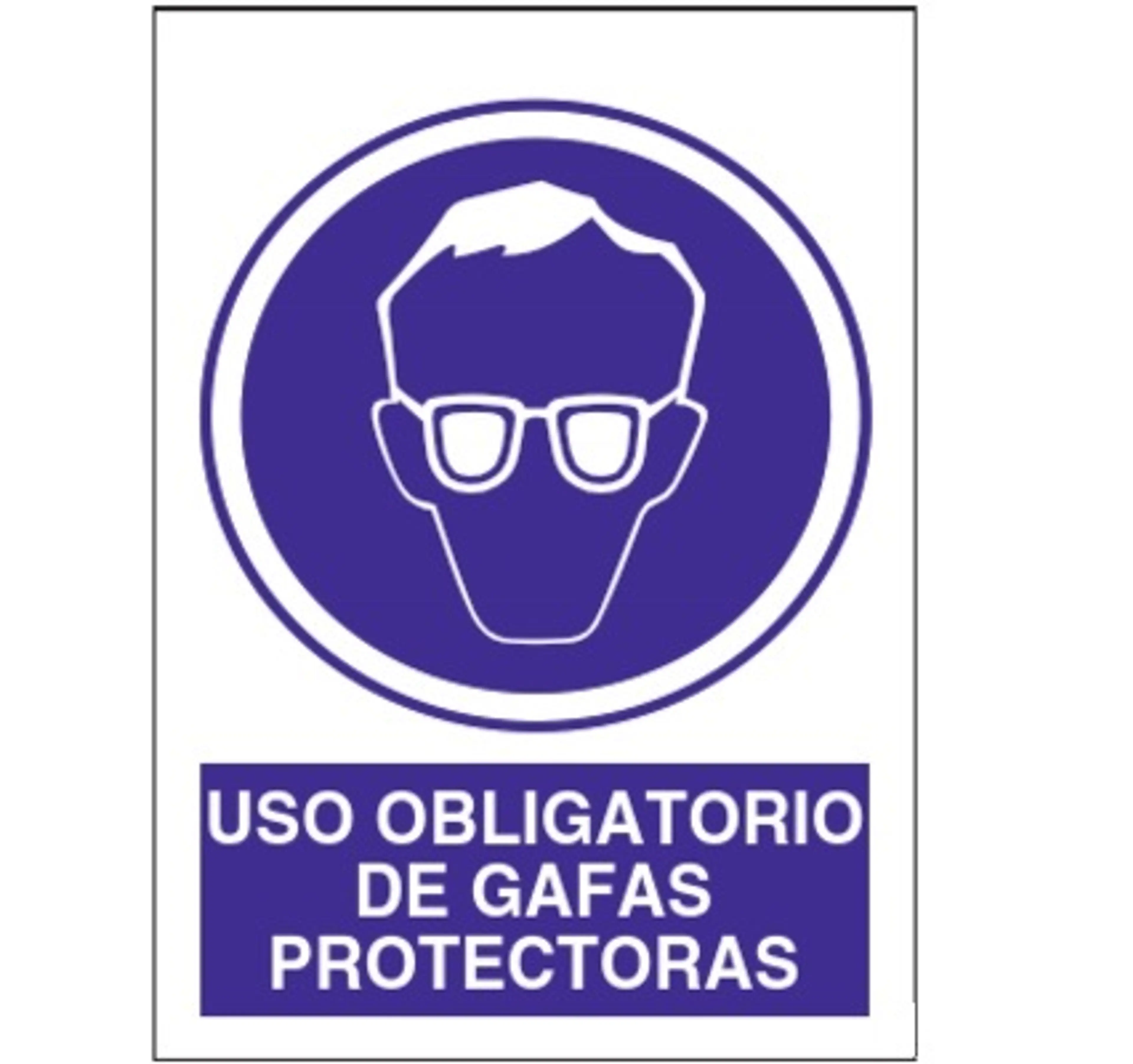 SEÑAL USO OBLIGATORIO GAFAS PROTECT