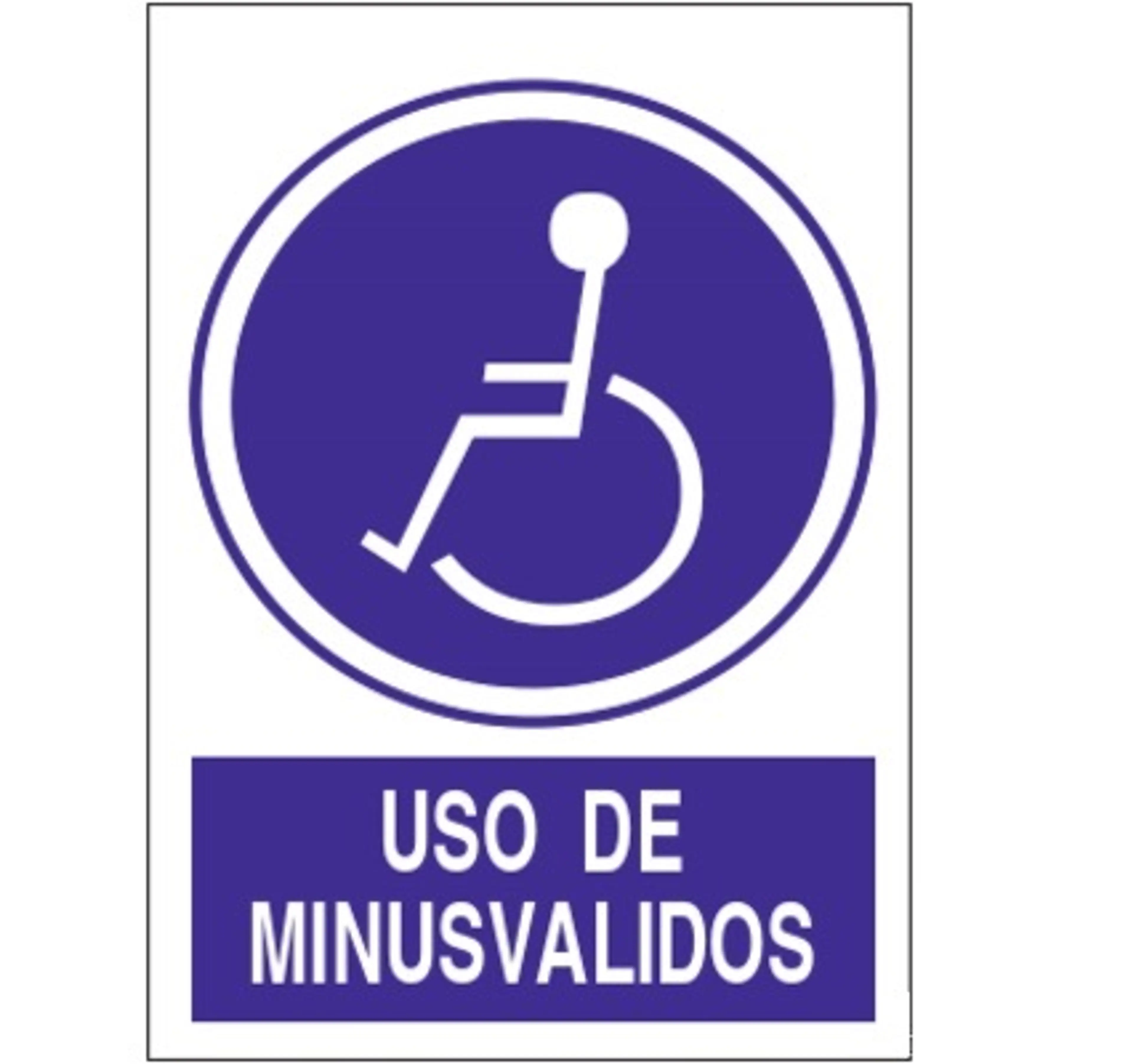 SEÑAL USO MINUSVALIDOS
