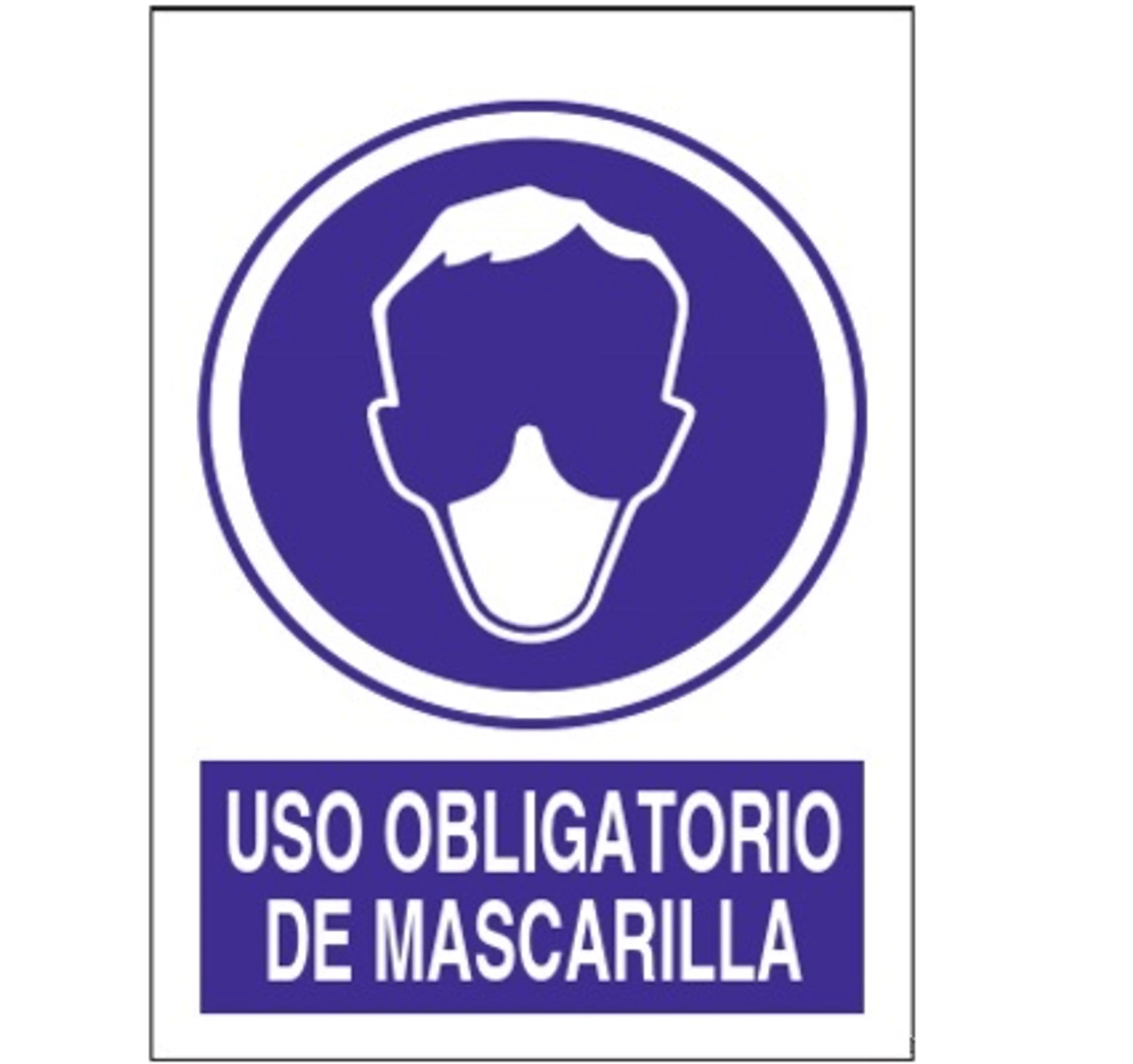 SEÑAL OBLIGATORIO USO MASCARILLA