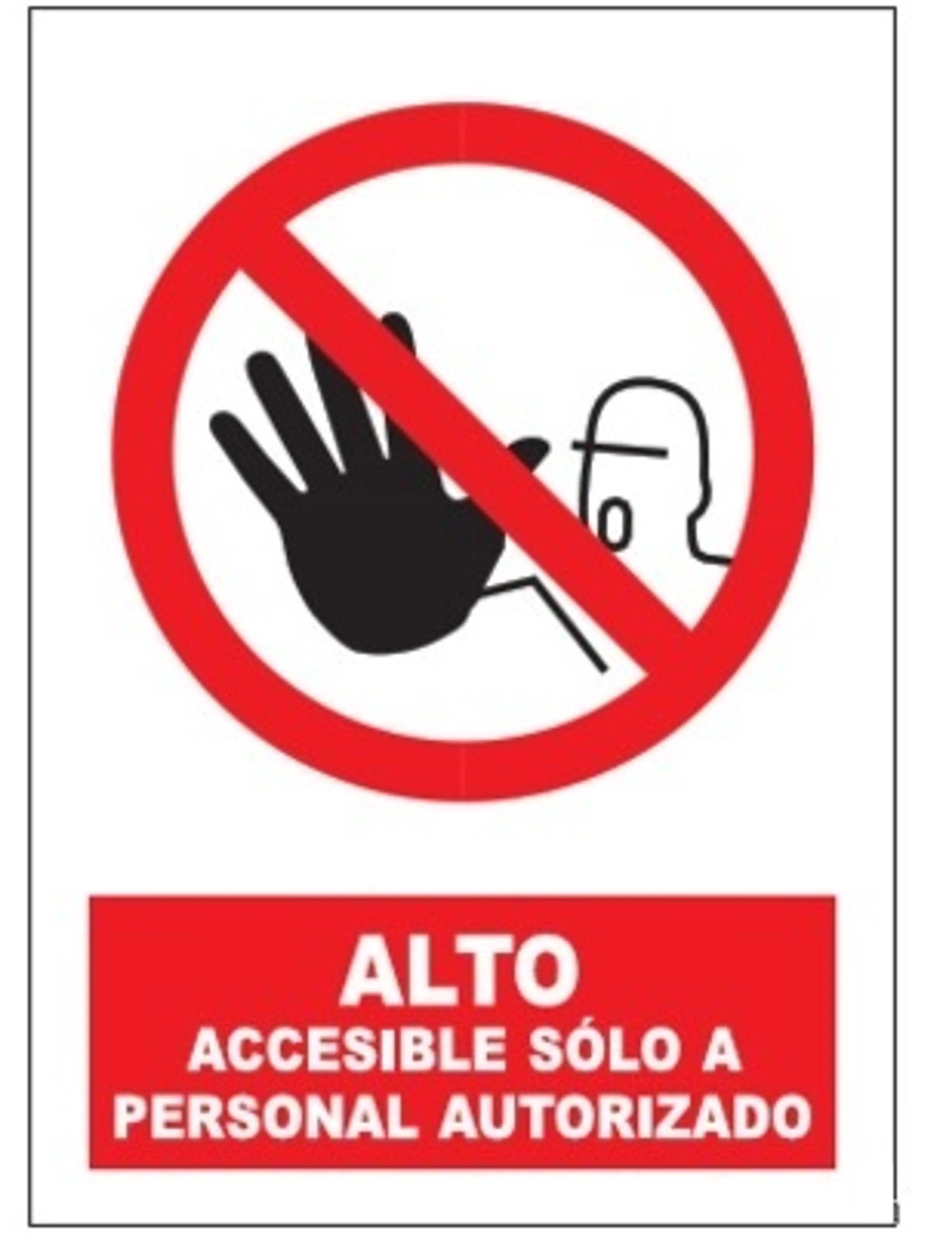 SEÑAL ACCESIBLE PERSONAL AUTORIZADO