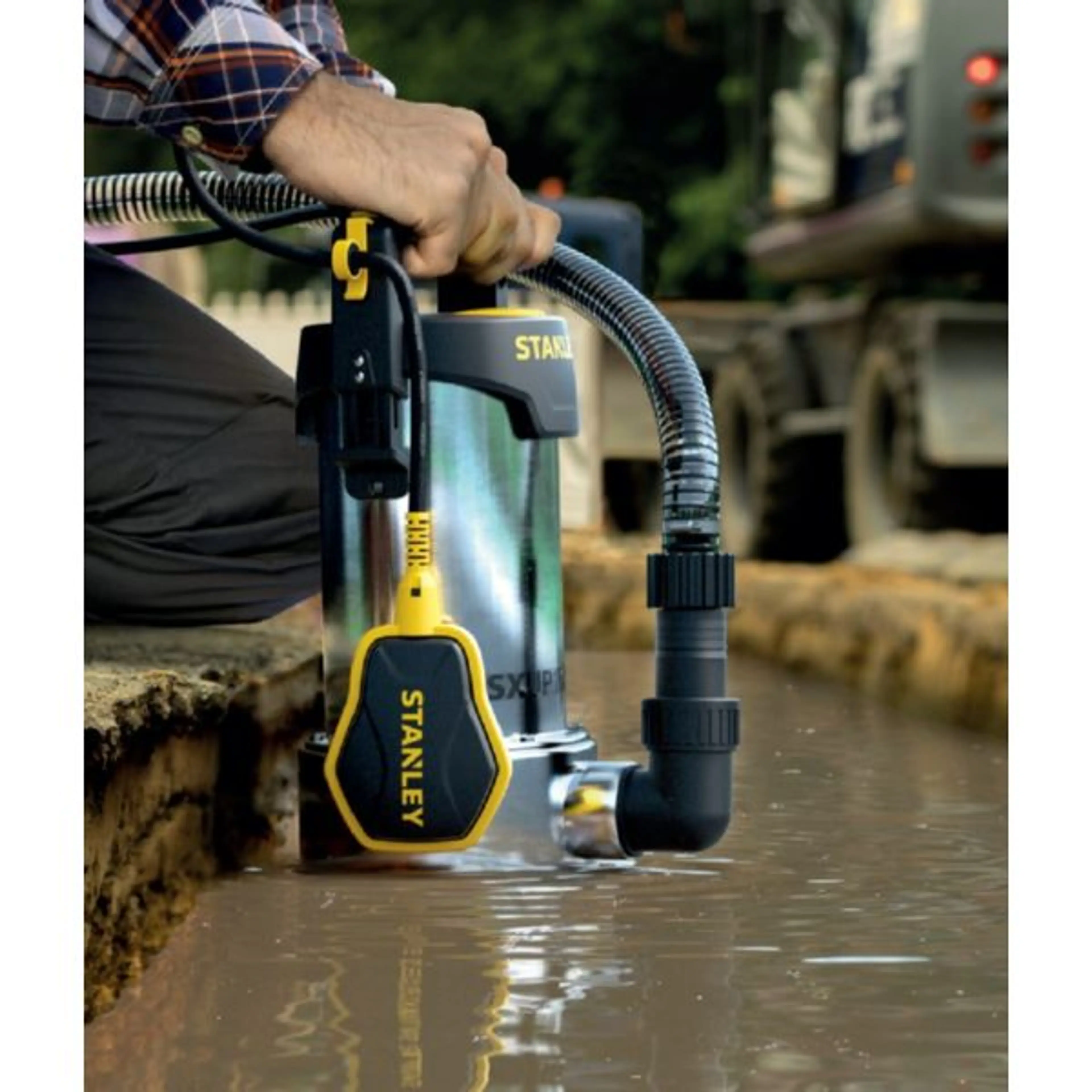 BOMBA ACERO 1100W AGUAS SUCIAS