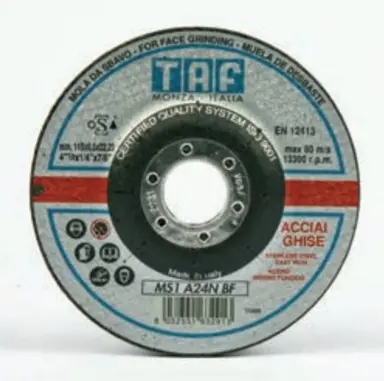 DISCOS DESBA.C/BOMBEADO 115X6,5X22