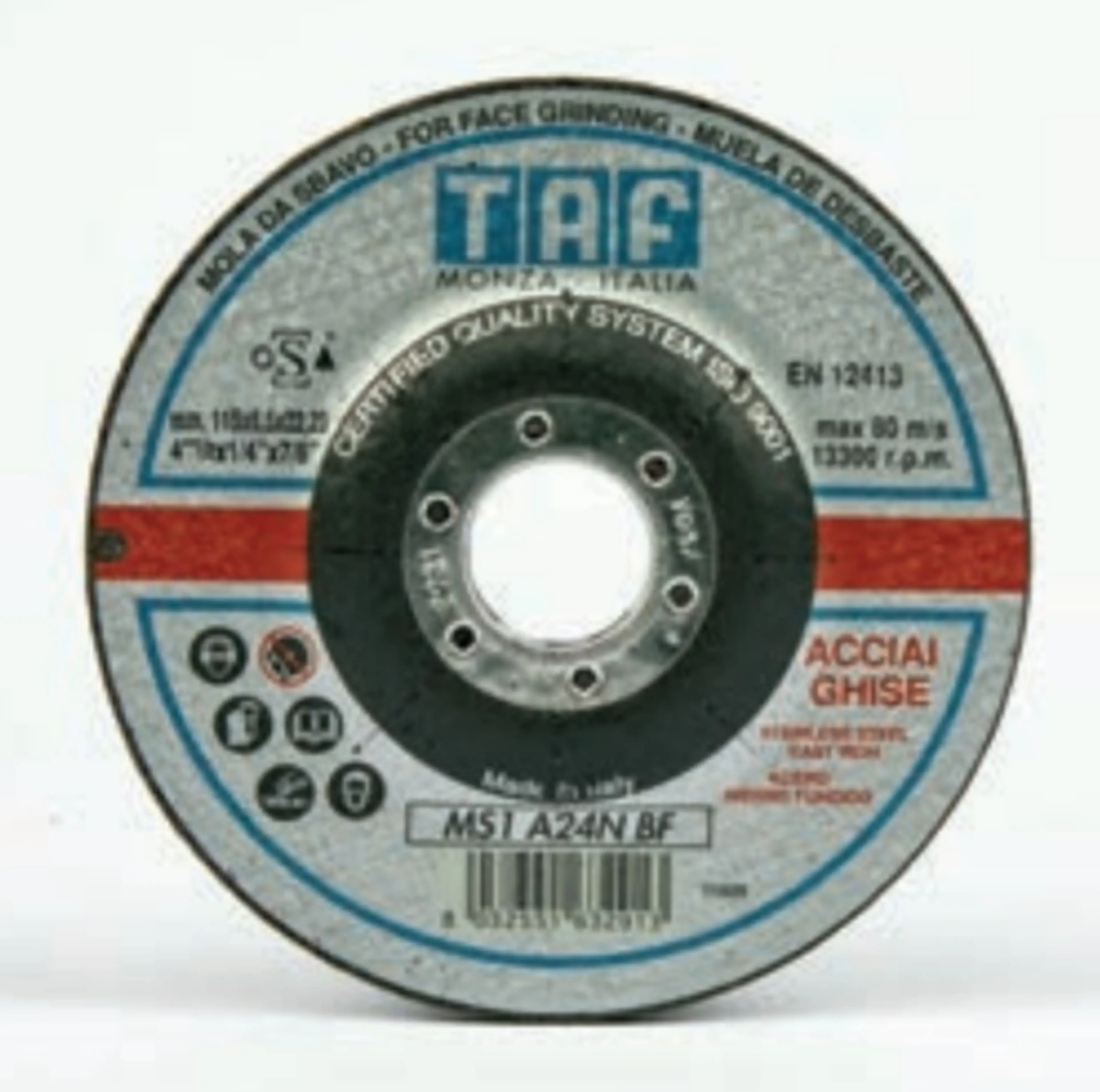 DISCOS DESBA.C/BOMBEADO 115X6,5X22
