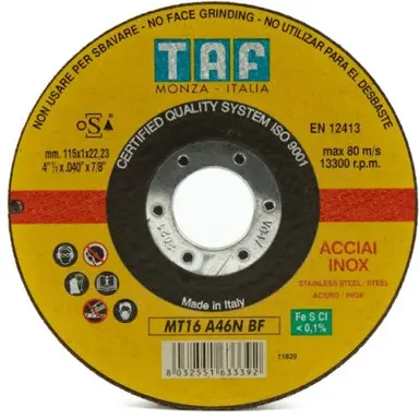 D.CORTE 115X1X22,23 20A60R-INOX