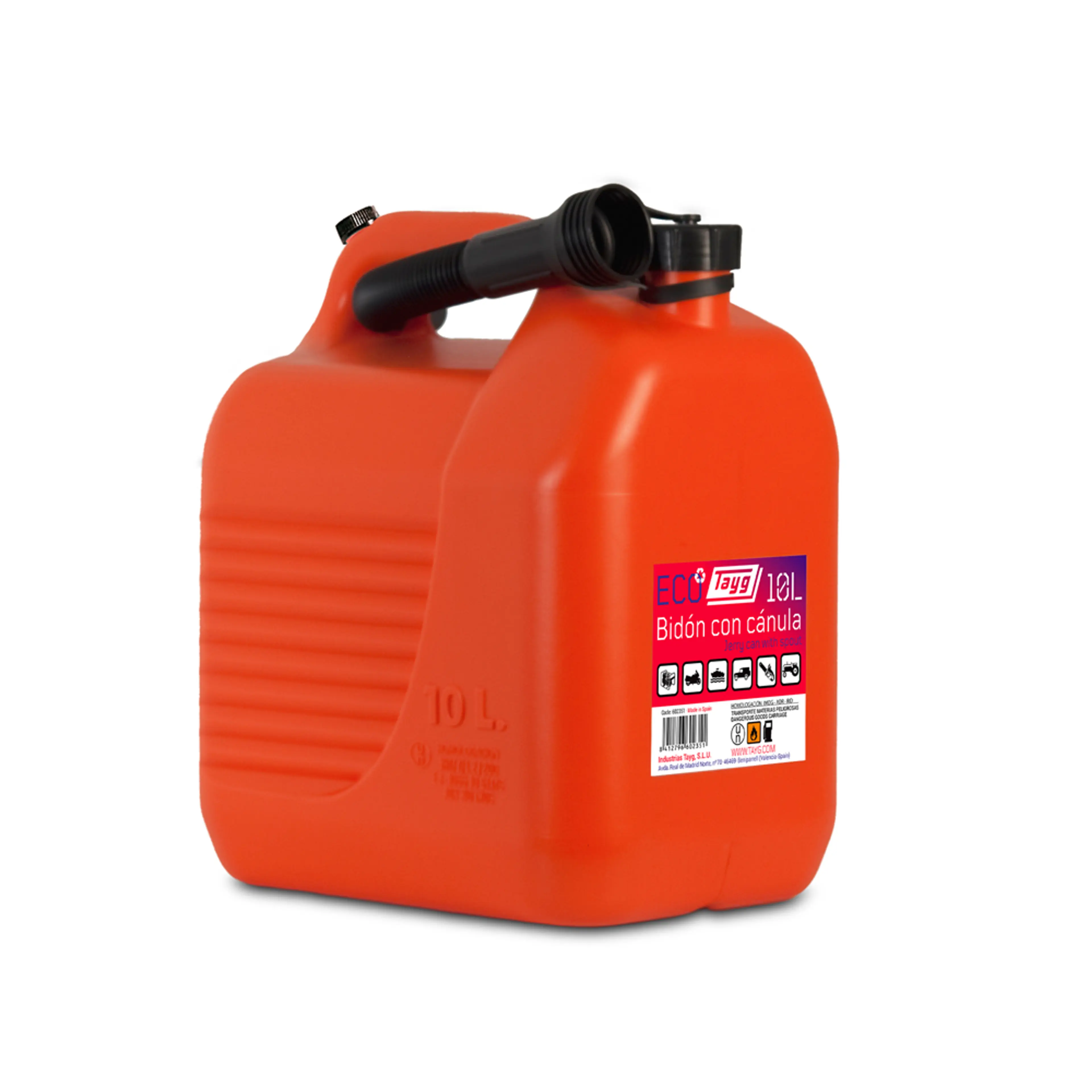BIDON 10L. CANULA C/VISOR